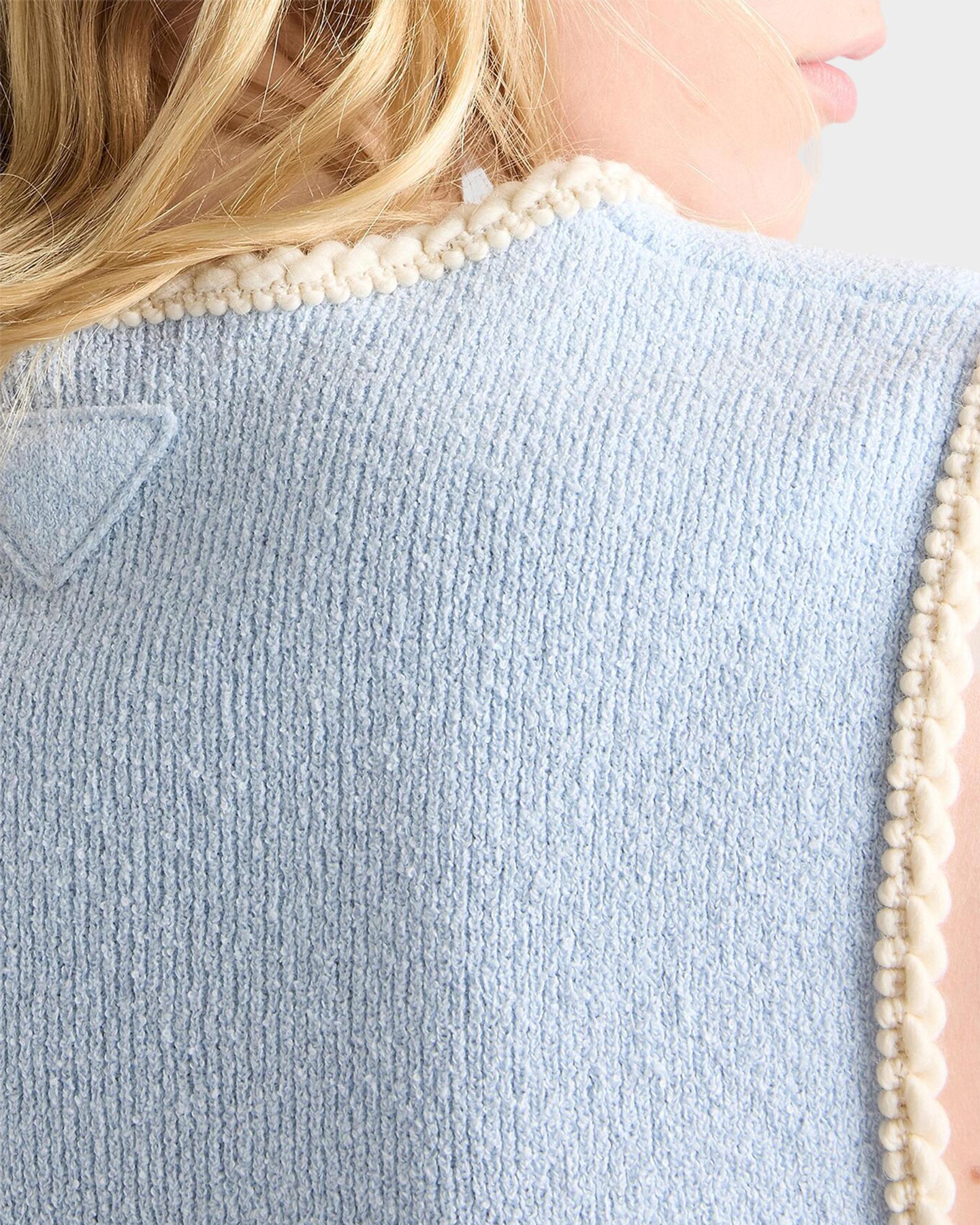 Prada Cotton Boucle Crop Top | Neiman Marcus