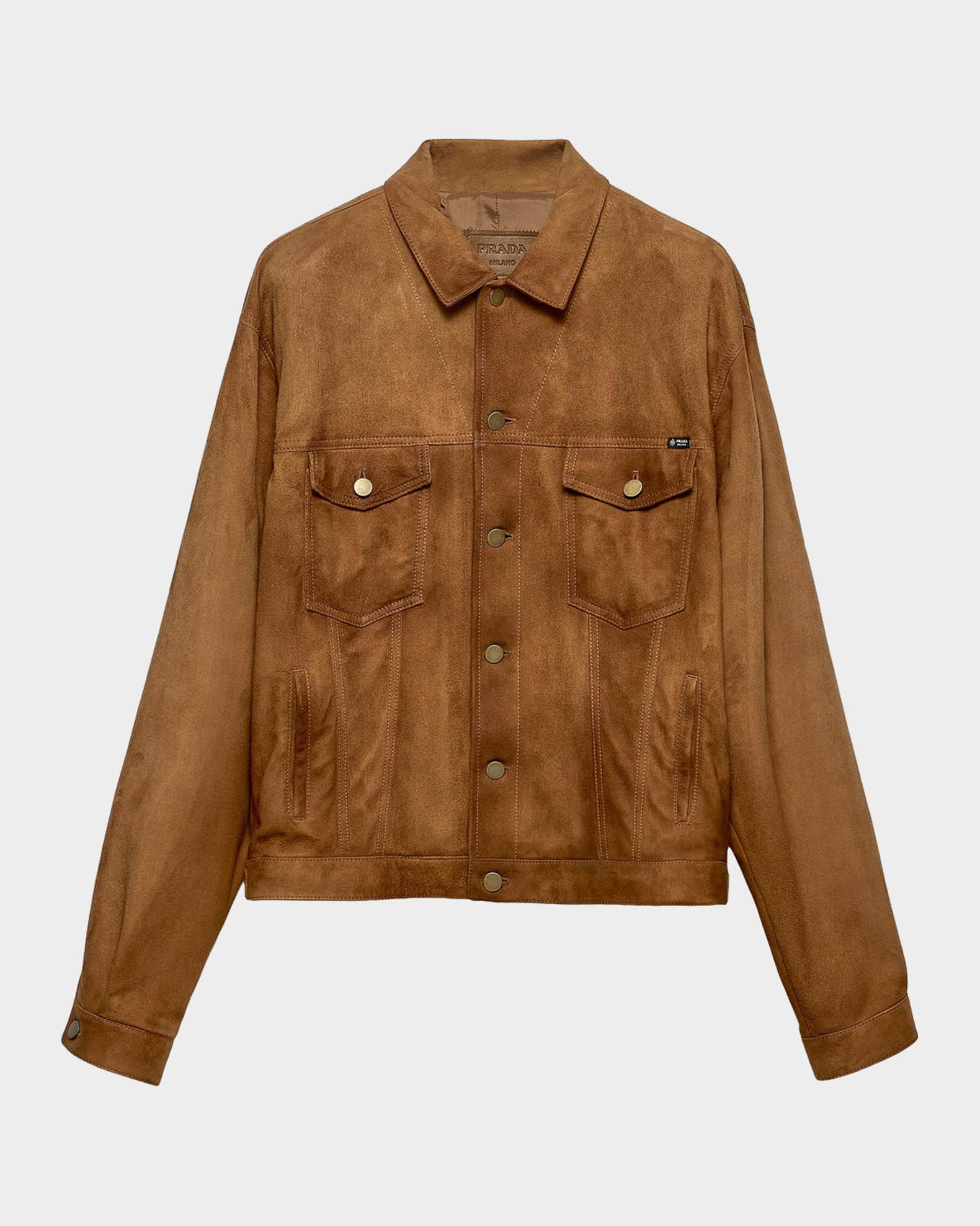 Prada Men's Suede Jacket | Neiman Marcus