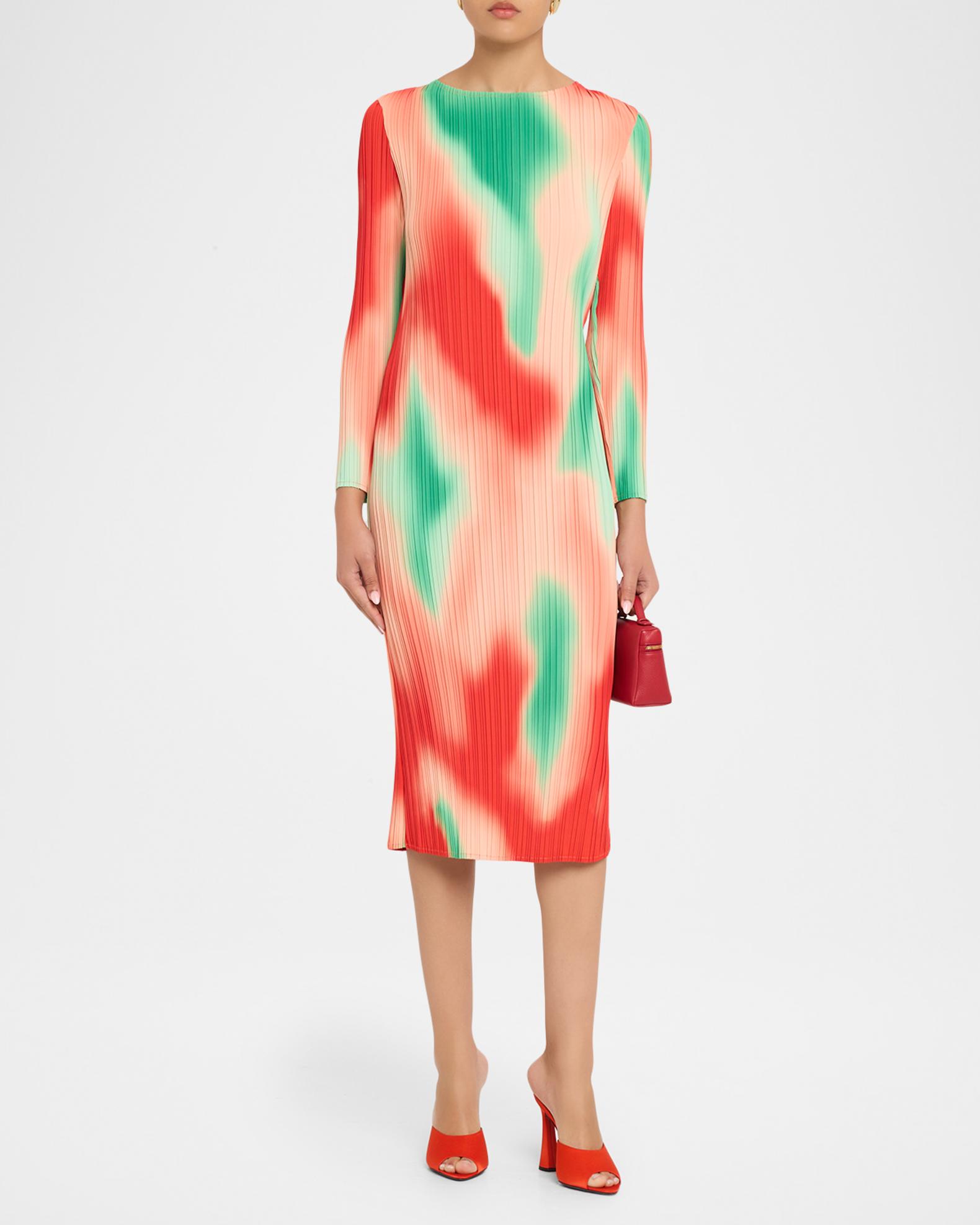 misook dresses Pleated Abstract Midi Dress Mahira Khan's Wedding Is Pack:Half Dozen($14) PFID|DMV36B_311|PFMW Maxi dress Womens Size S Dress