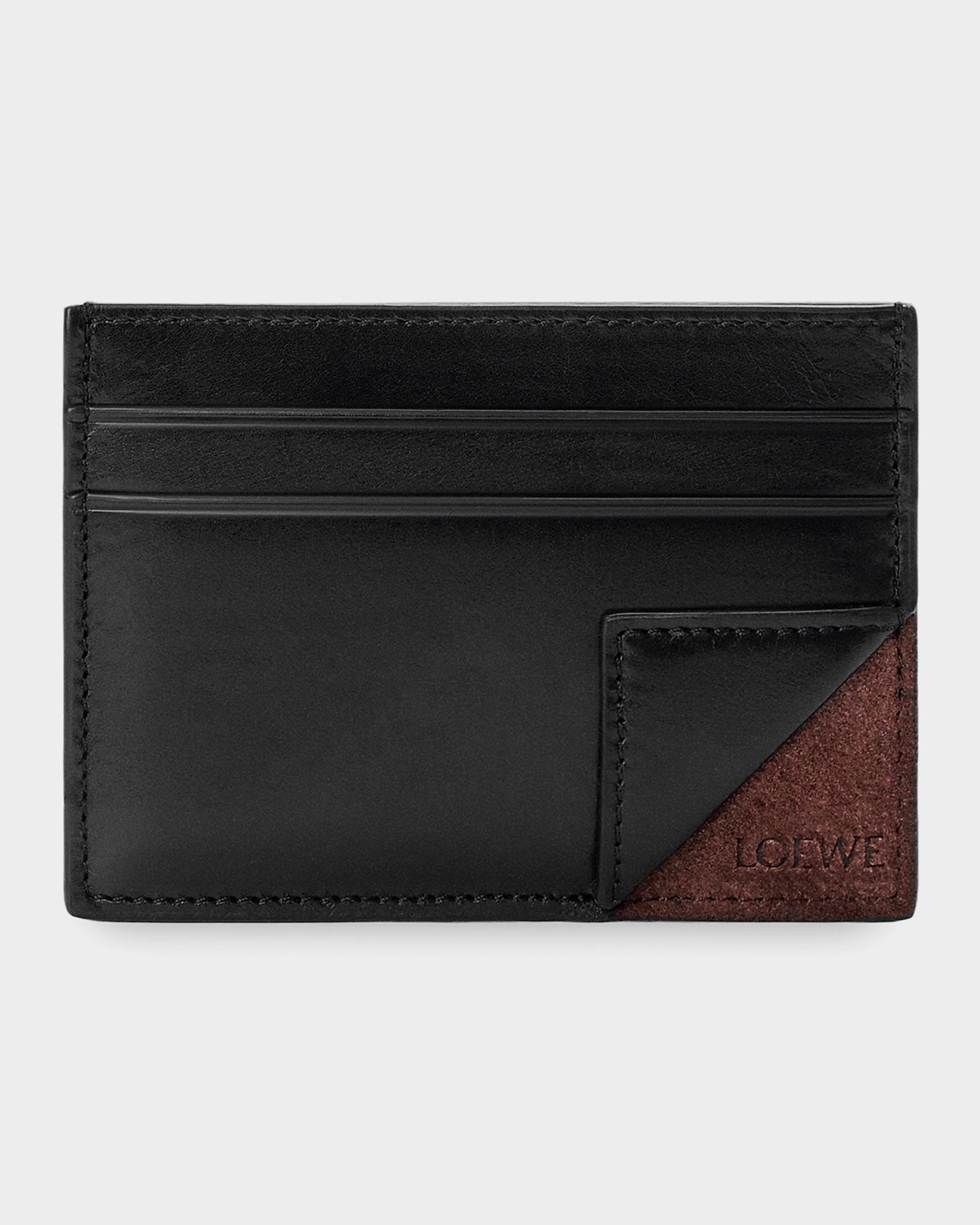 LOEWE Men's Switch Plain Leather Card Case | Neiman Marcus
