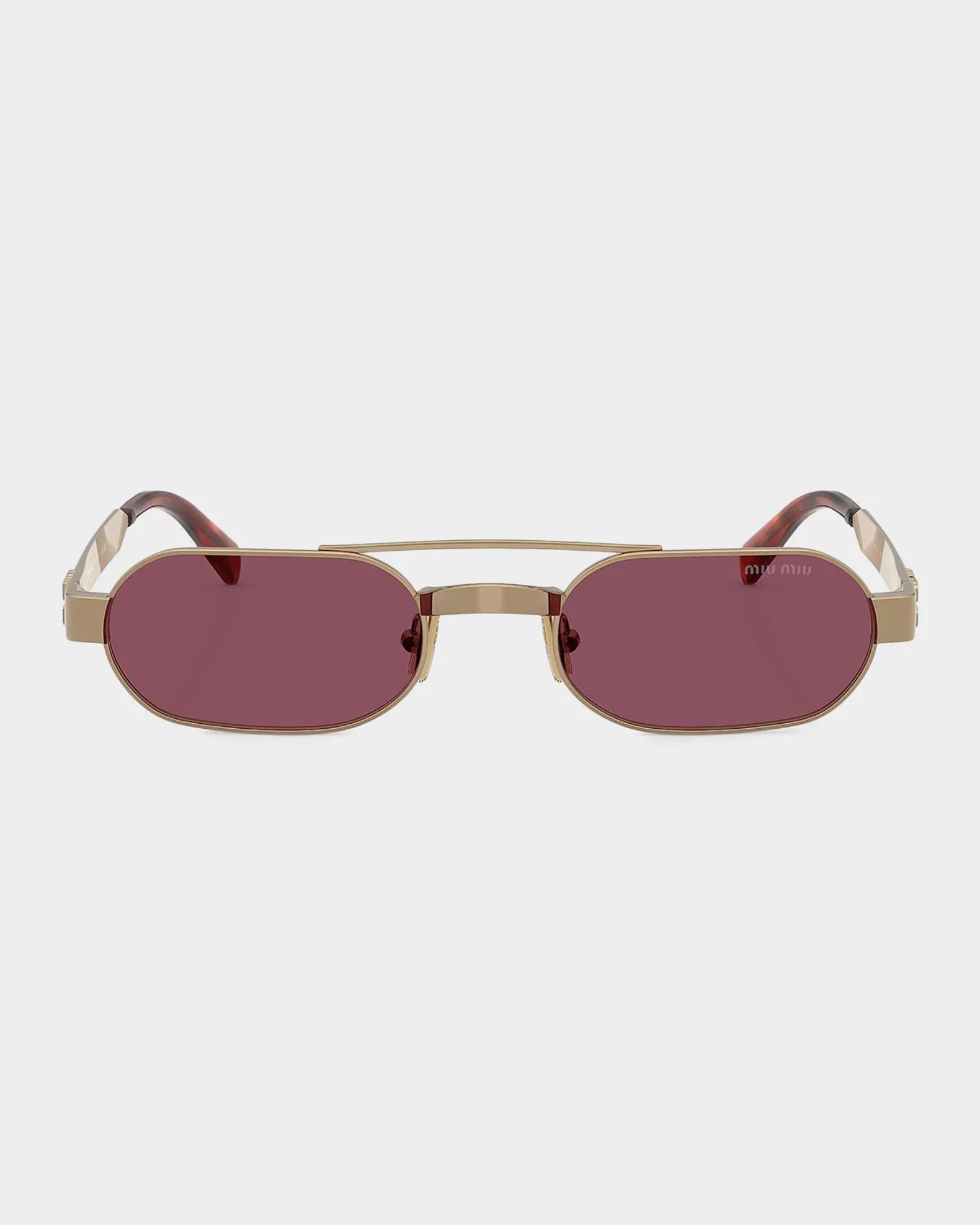 Oval Sunglasses with UV Protected Metal Frame, 52mm Polaroid 52mm Polarized Oval Sunglasses (Women) | Nordstrom main image 3