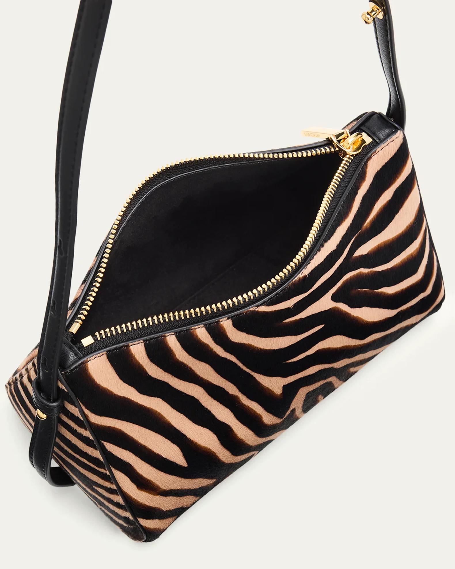 Veronica Beard Ziger Prism Calf Hair Shoulder Bag | Neiman Marcus
