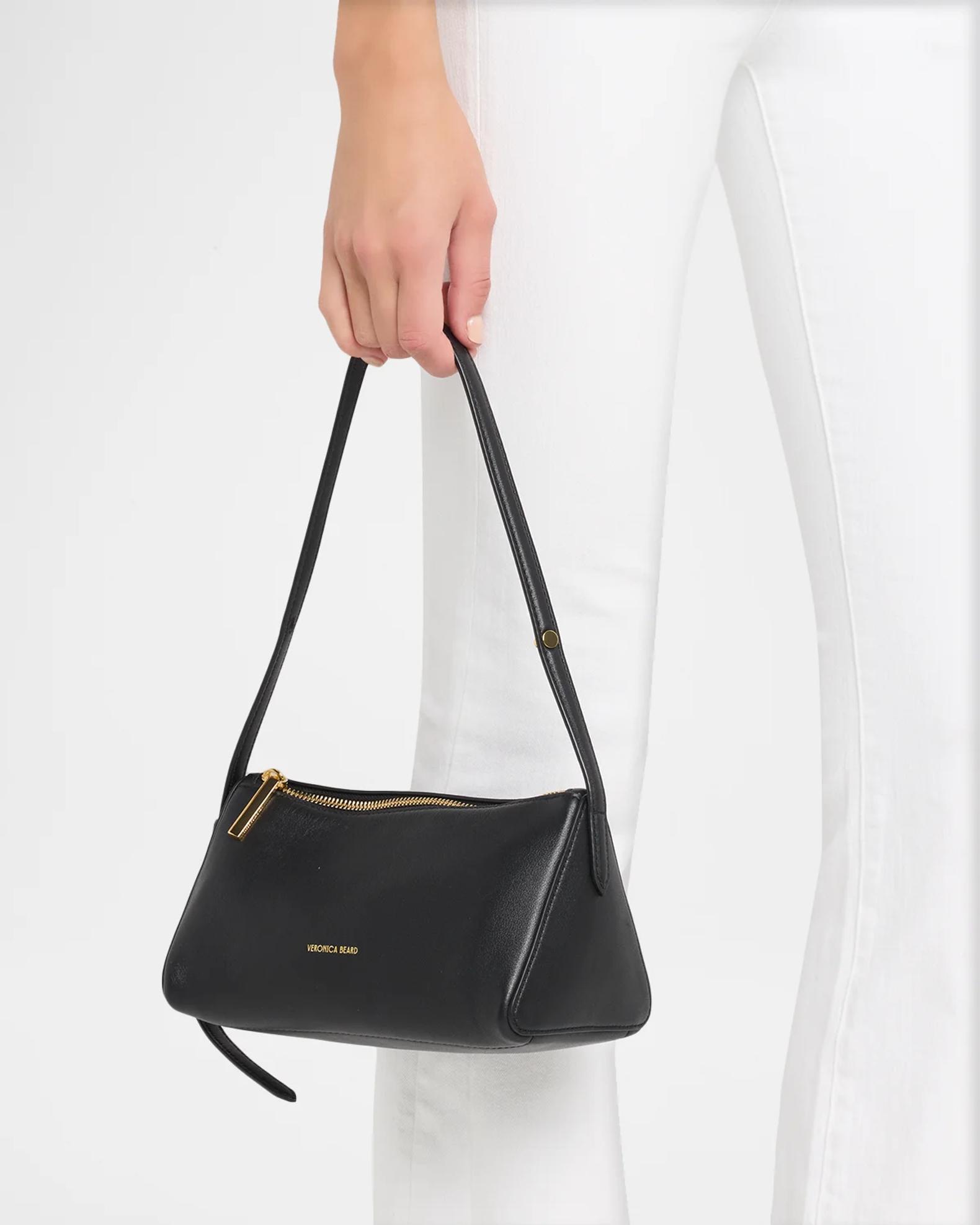 Veronica Beard Prism Triangular Leather Shoulder Bag | Neiman Marcus