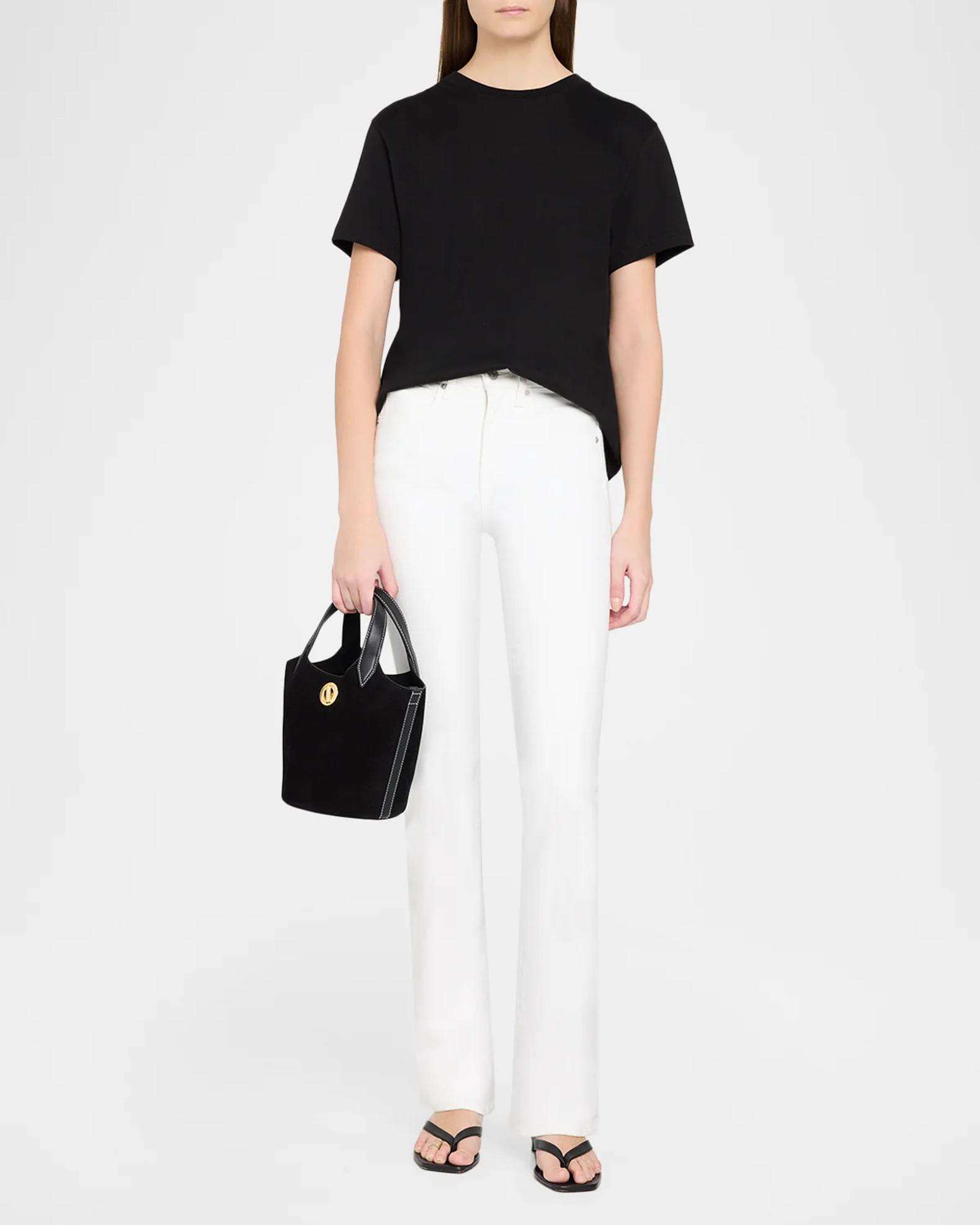 Veronica Beard Anchor Suede Top-Handle Bag | Neiman Marcus