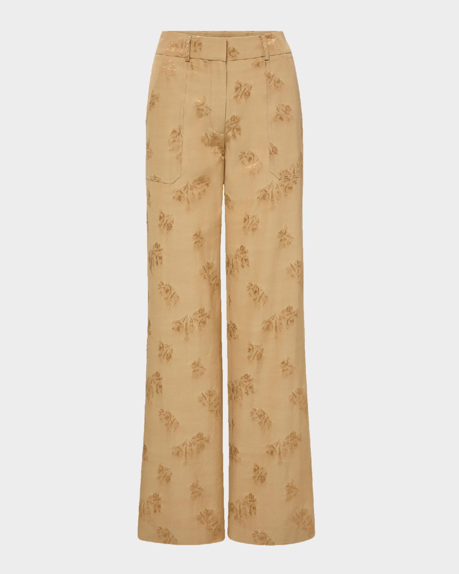 Veronica Beard Cole Floral Wide-Leg Pants | Neiman Marcus