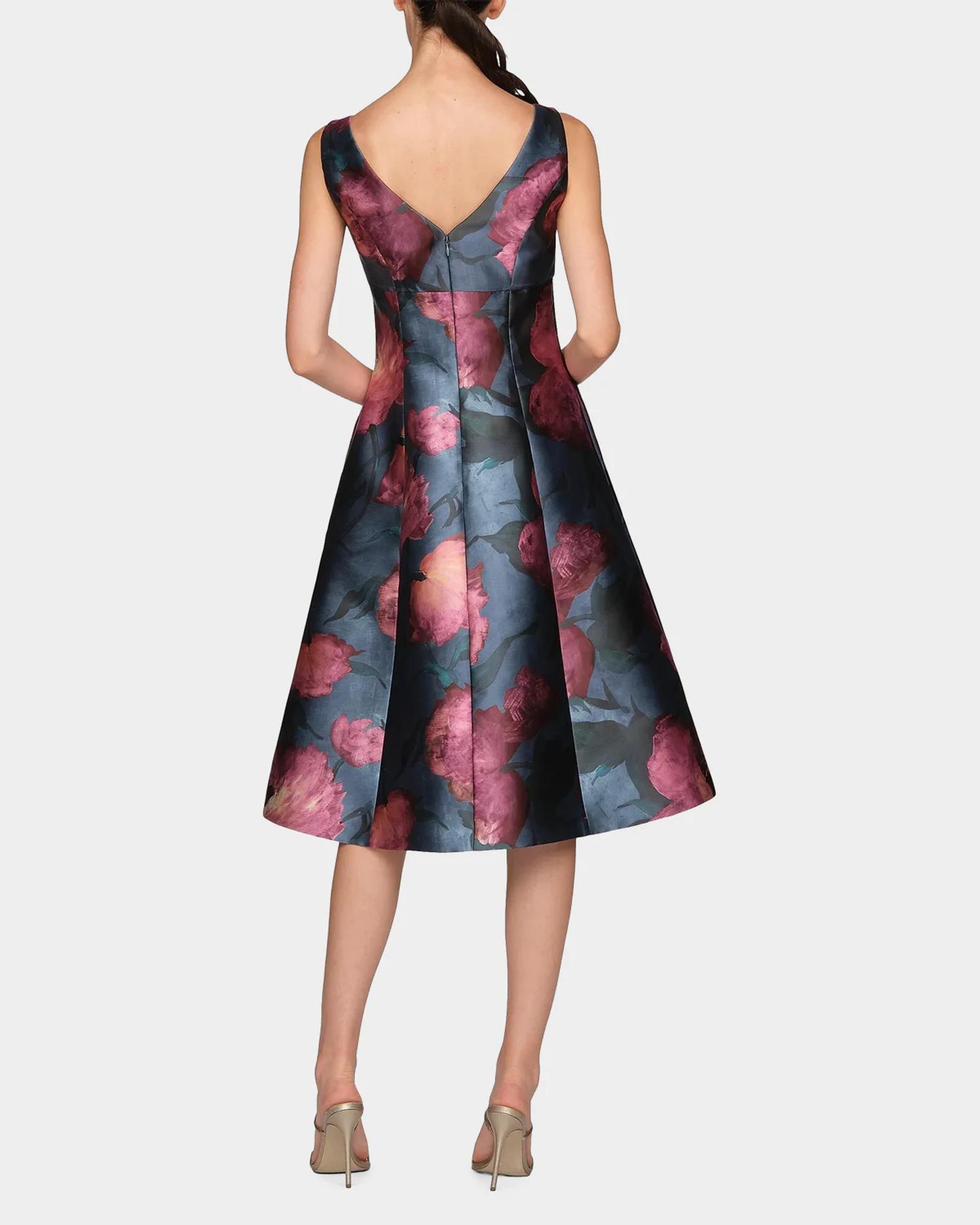 Kay Unger New York Ines Poppy Cocktail Dress | Neiman Marcus