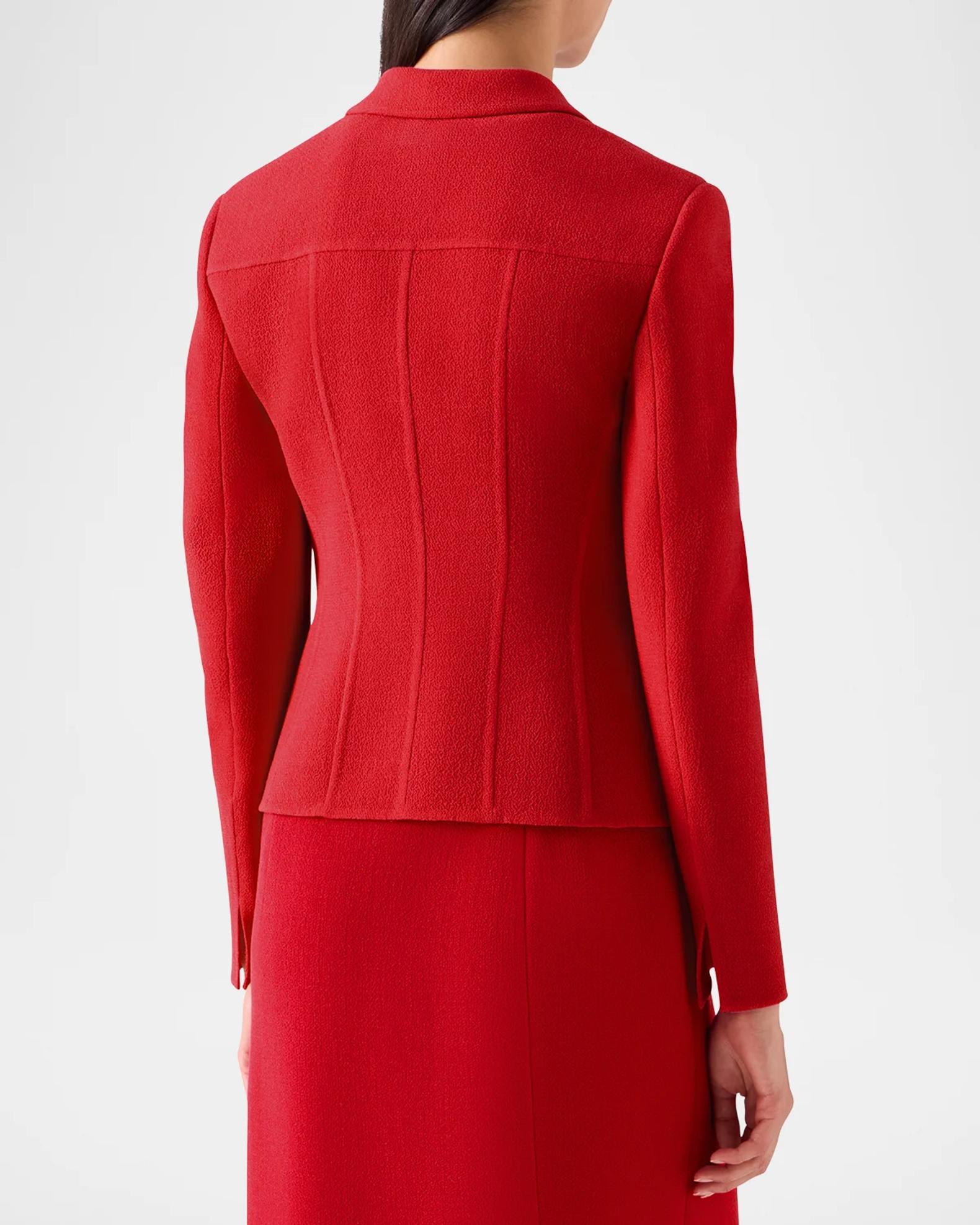 Akris Norse Wool Crepe Jacket | Neiman Marcus