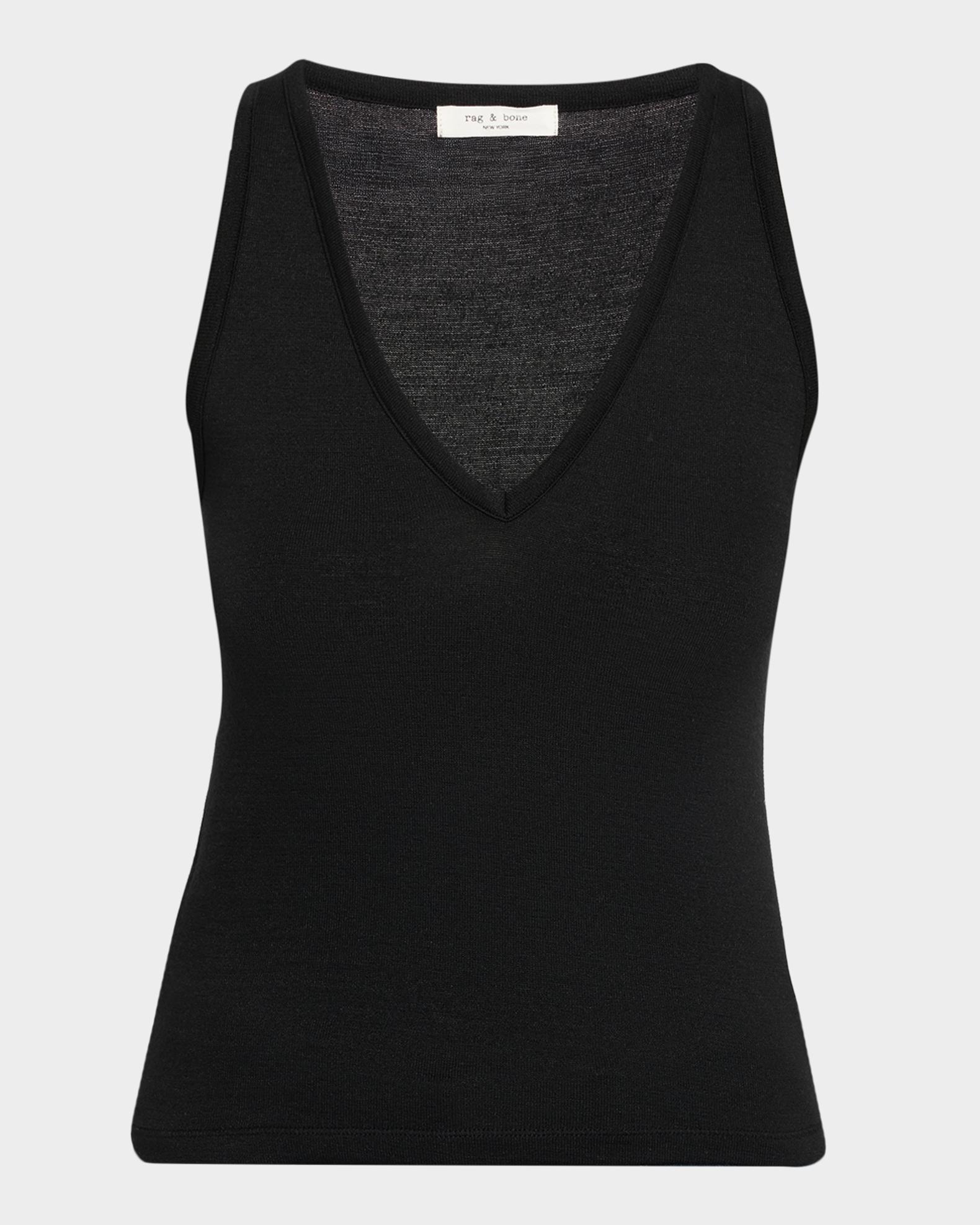 rag & bone The Knit V-Neck Tank Top | Neiman Marcus