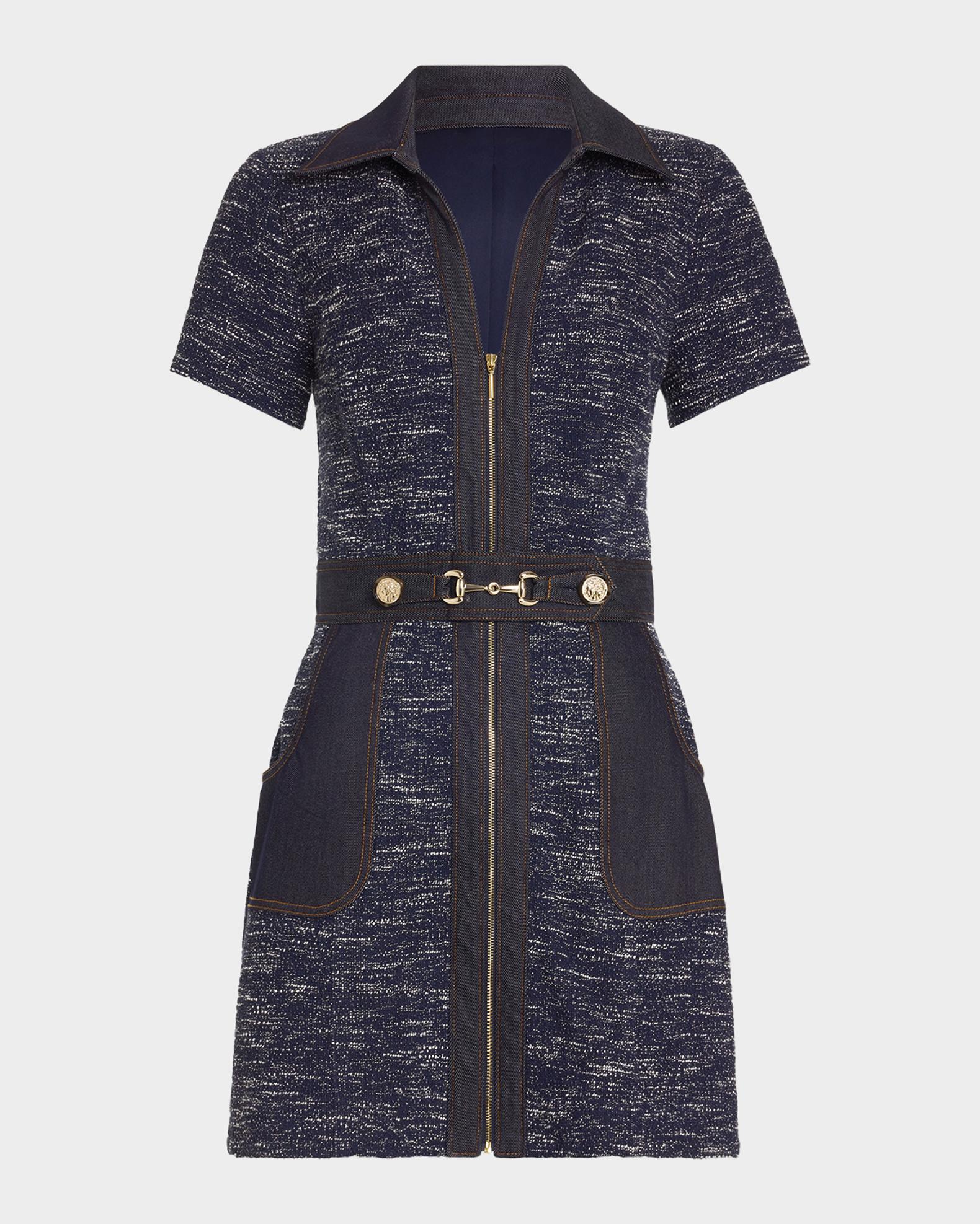Ramy Brook Darla Denim Tweed Mini Dress | Neiman Marcus