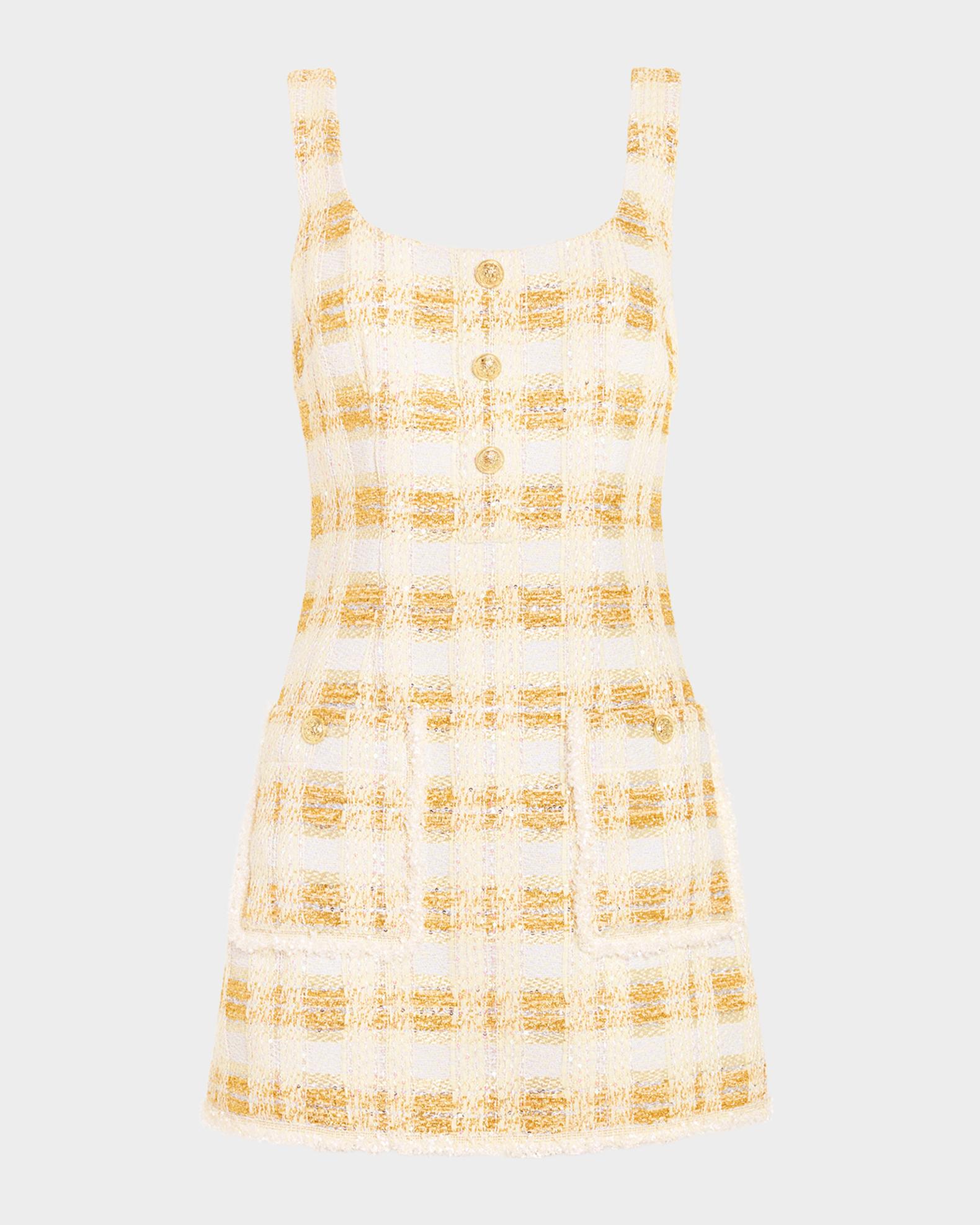 Ramy Brook Michaela Plaid Tweed Mini Dress | Neiman Marcus
