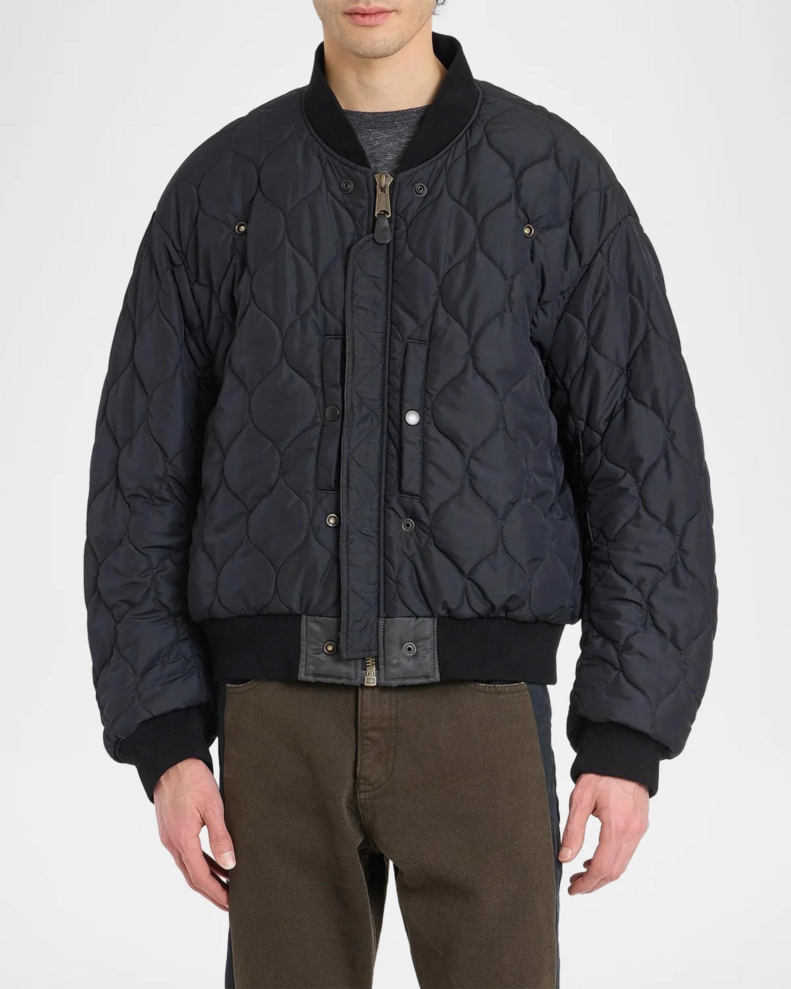 Maison Margiela Men's Reversible Quilted Bomber Jacket | Neiman Marcus