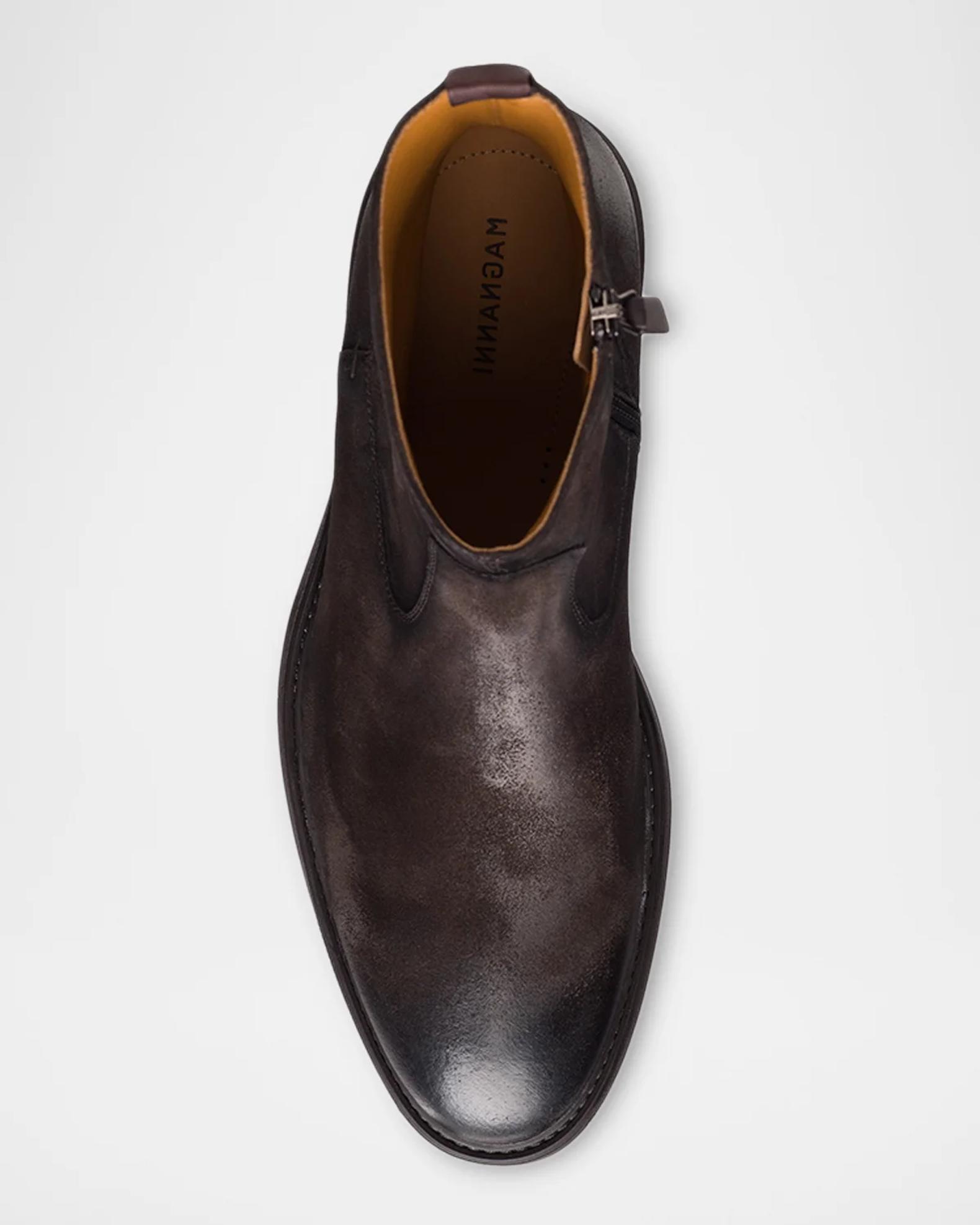 Magnanni Men's Atlas Leather Zip Ankle Boots | Neiman Marcus