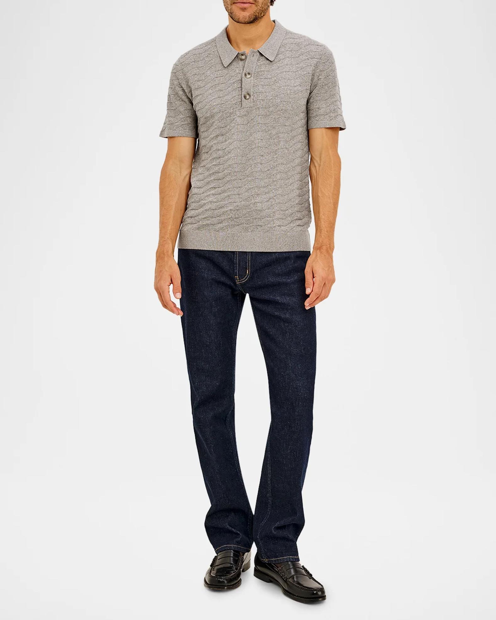 Rails Men's Linden Diamond Cotton Knit Polo Shirt | Neiman Marcus