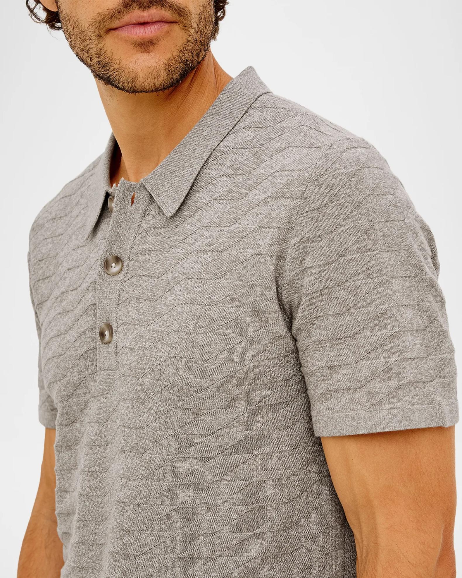 Rails Men's Linden Diamond Cotton Knit Polo Shirt | Neiman Marcus