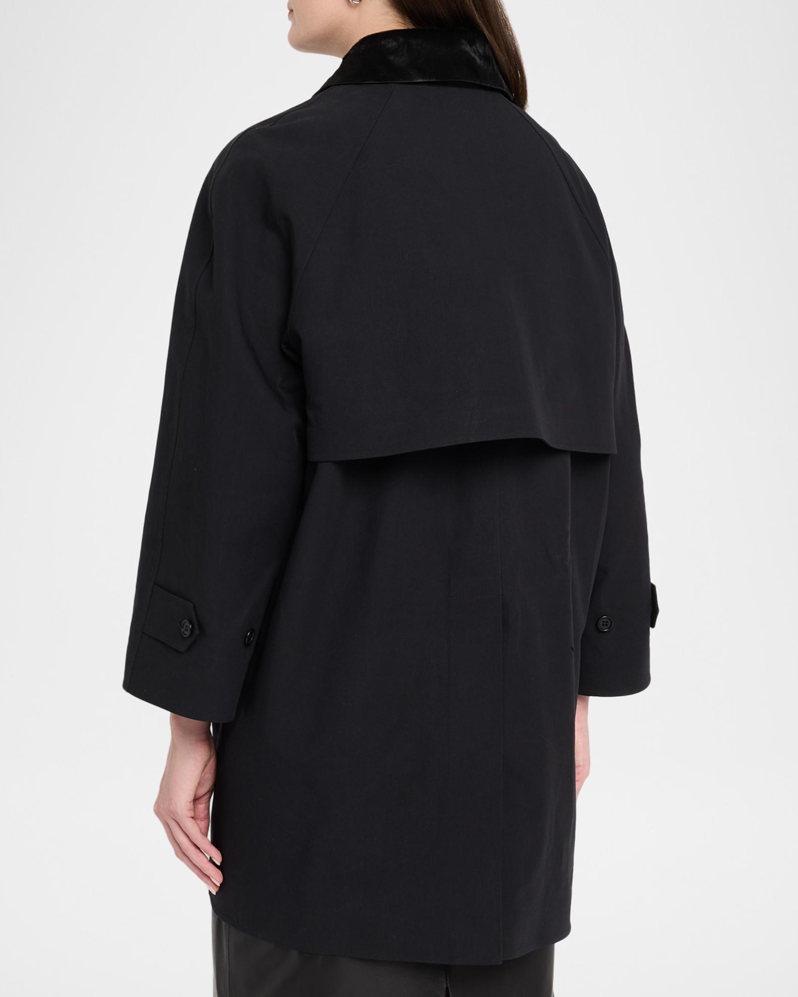 FForme Agnes Pony Hair Collar A-Line Car Coat | Neiman Marcus