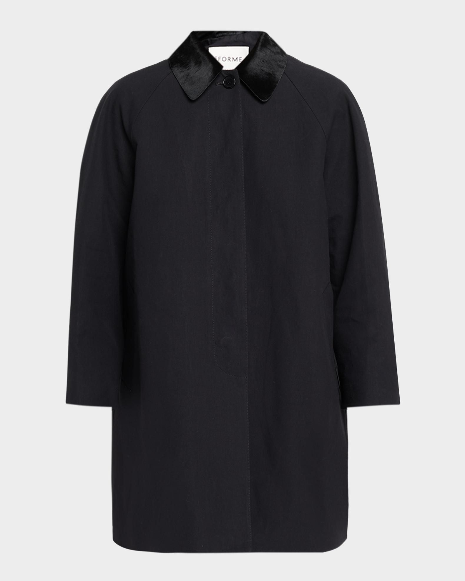 FForme Agnes Pony Hair Collar A-Line Car Coat | Neiman Marcus