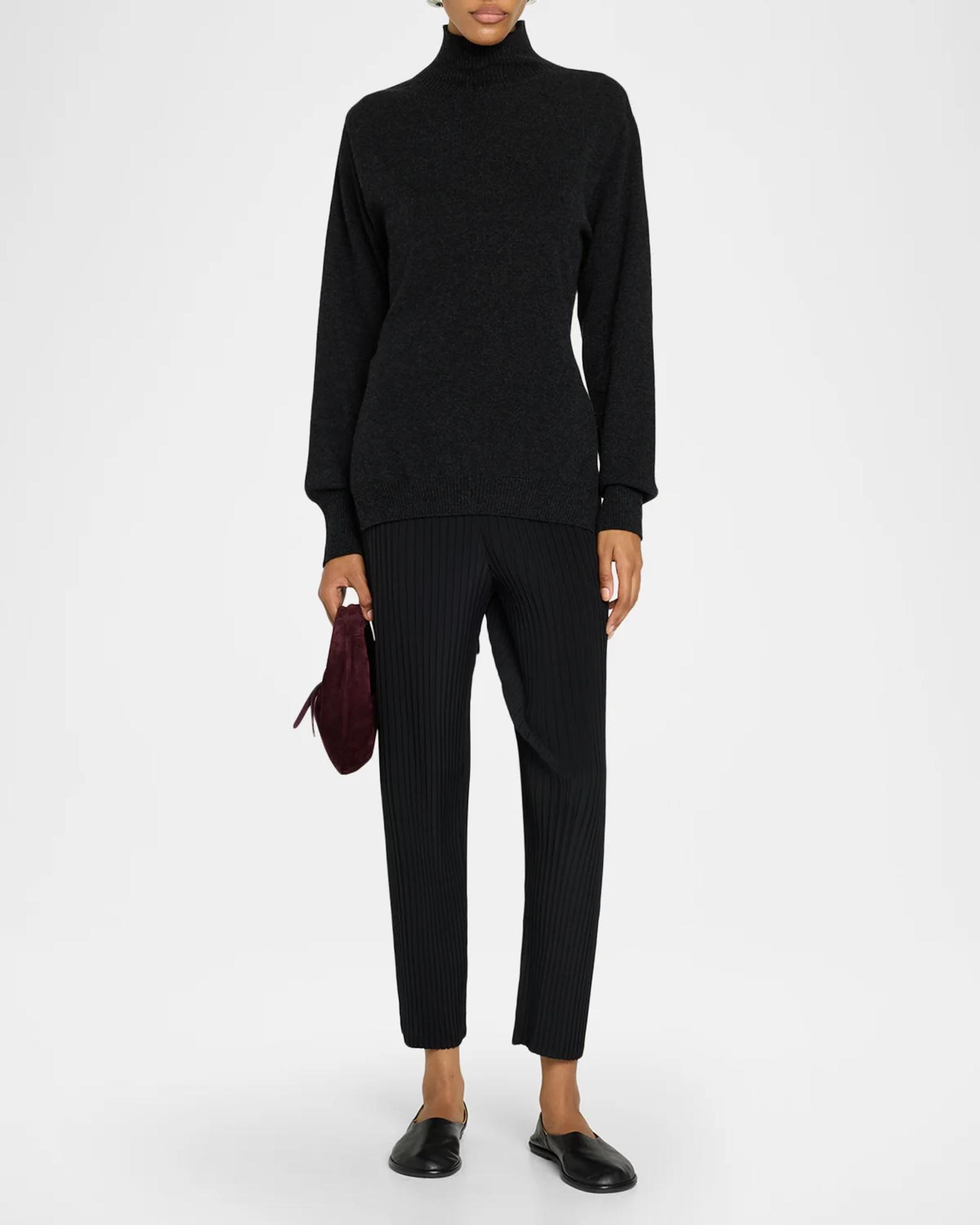 【最終価格】Vol.3 Petal-Cascade Knit Top black Issey Miyake Back-Tie Cutout Silk-Cashmere Knit Top | Neiman Marcus