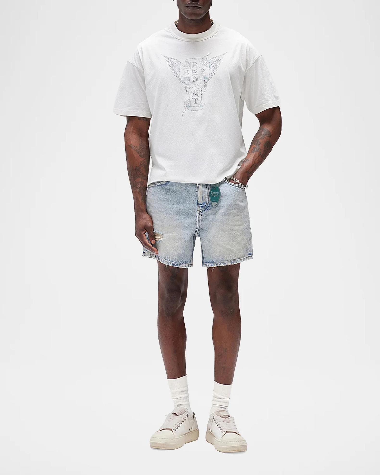 REPRESENT Men's Westside Cotton-Blend Crewneck T-Shirt | Neiman Marcus
