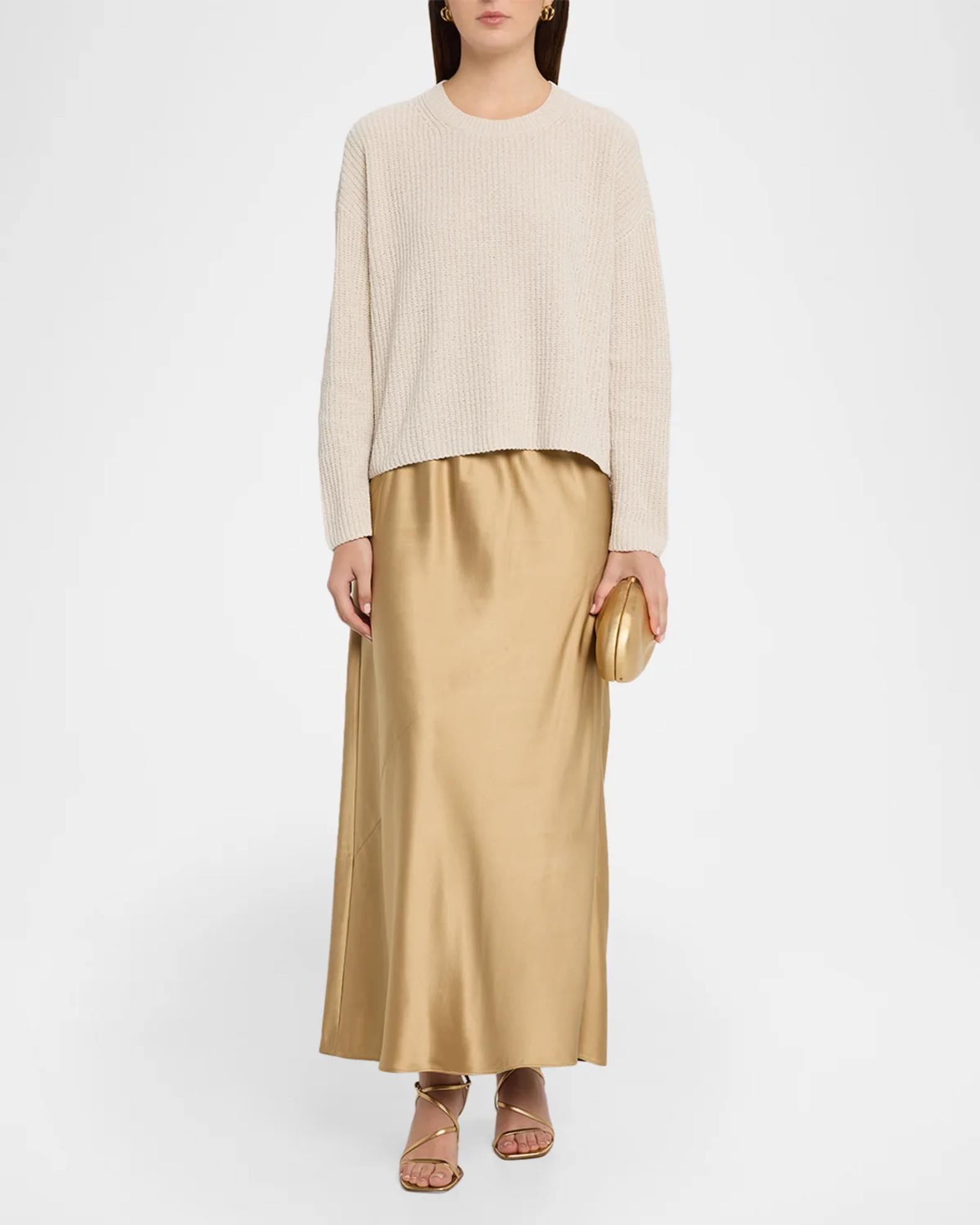 Eileen Fisher Bias-Cut Silk Charmeuse Maxi Skirt | Neiman Marcus