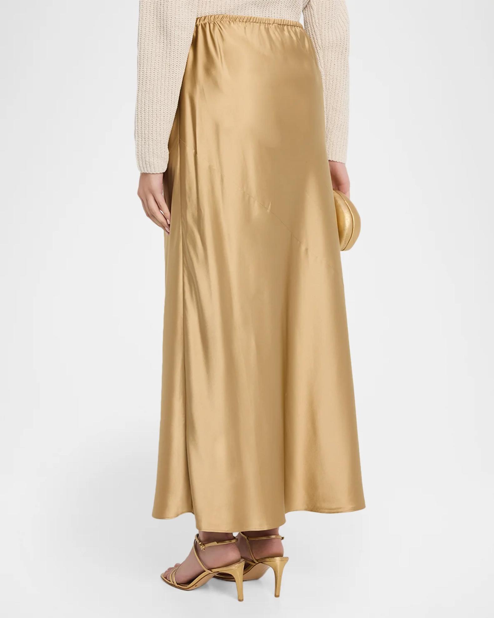 Eileen Fisher Bias-Cut Silk Charmeuse Maxi Skirt | Neiman Marcus