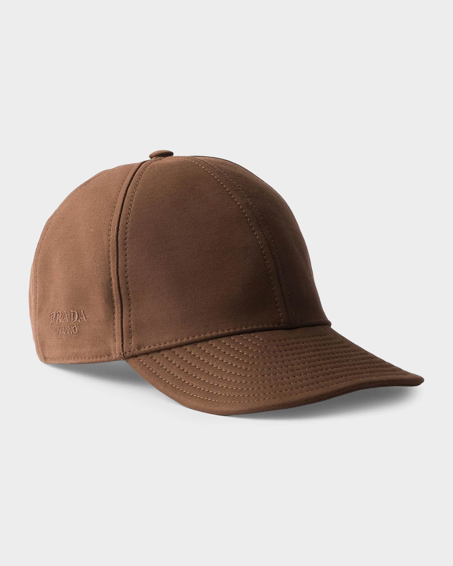 帽子 PRADAMAN Prada Old Cotton Satin Baseball Cap | Neiman Marcus