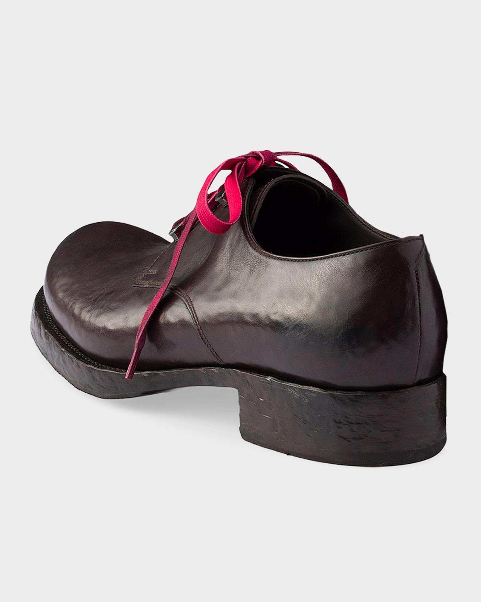 Prada Men's Antiqued Leather Lace-Up Shoes | Neiman Marcus