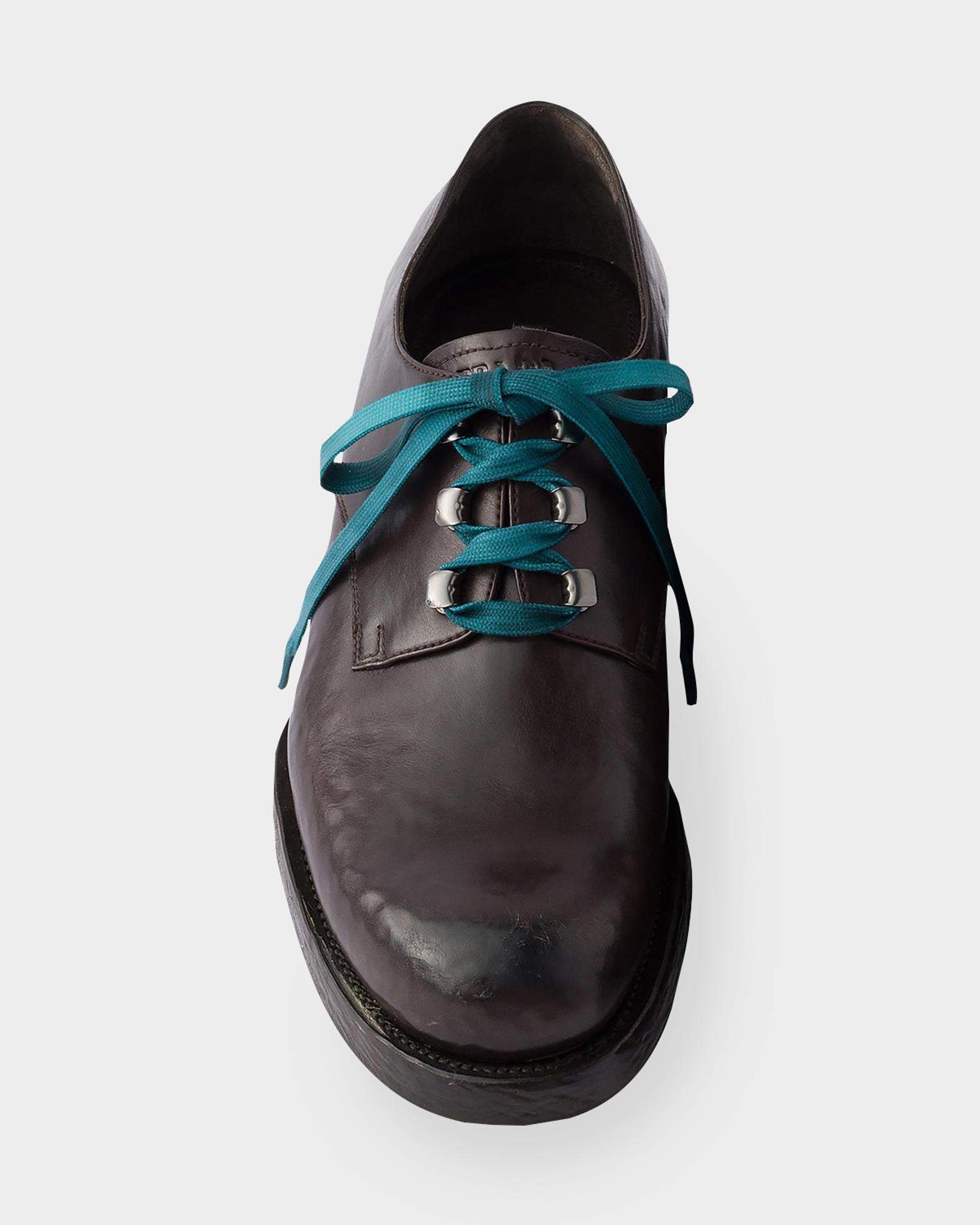 Prada Men's Antiqued Leather Lace-Up Shoes | Neiman Marcus
