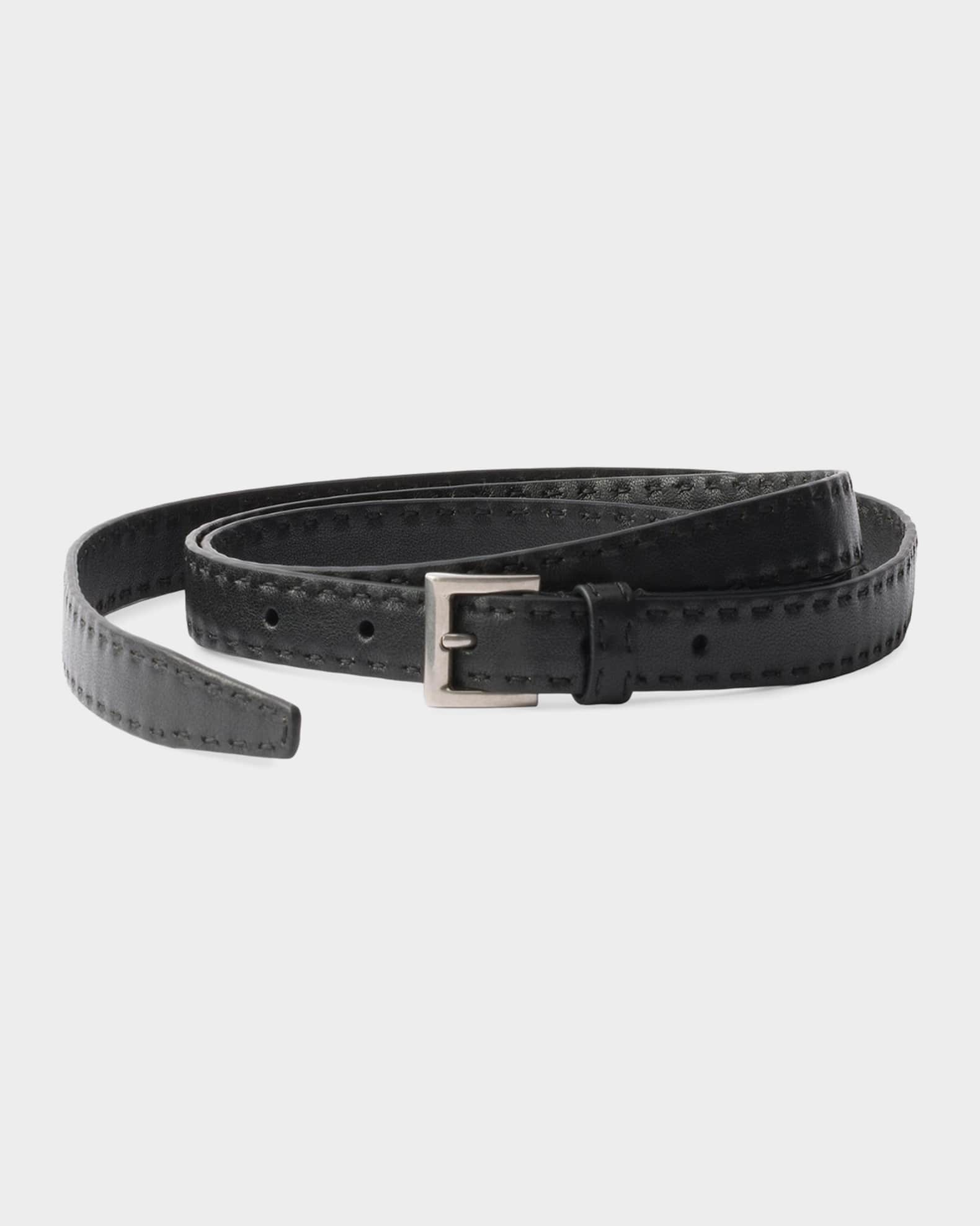Prada Antiqued Leather Belt | Neiman Marcus
