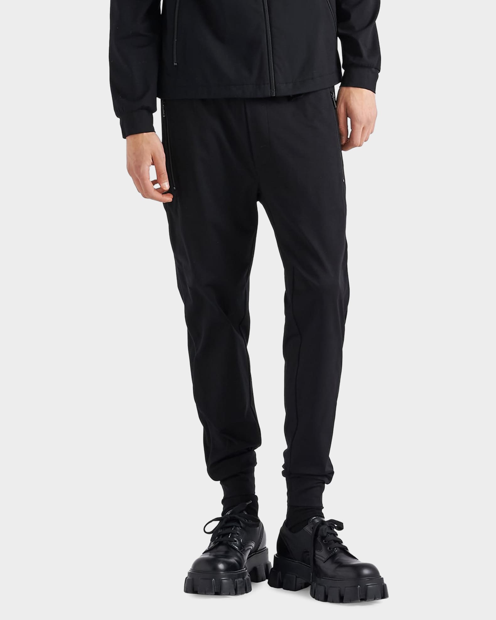 Prada Men's Technical Cotton & Re-Nylon Pants | Neiman Marcus