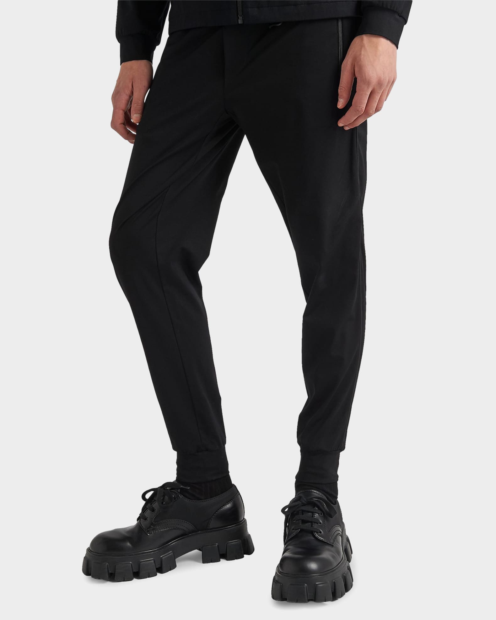 Prada Men's Technical Cotton & Re-Nylon Pants | Neiman Marcus