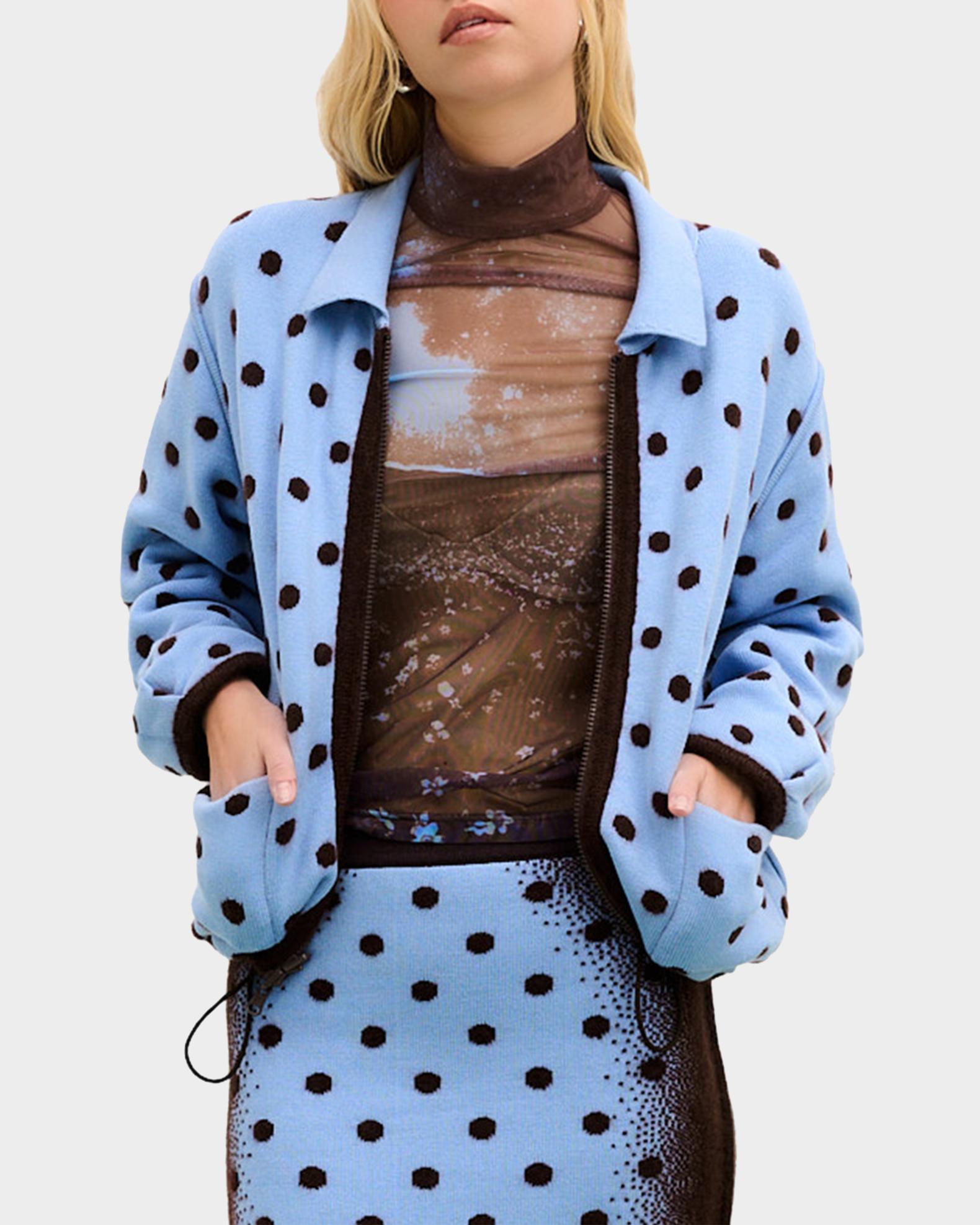 PH5 Halley Polka-Dot Knit Cardigan | Neiman Marcus