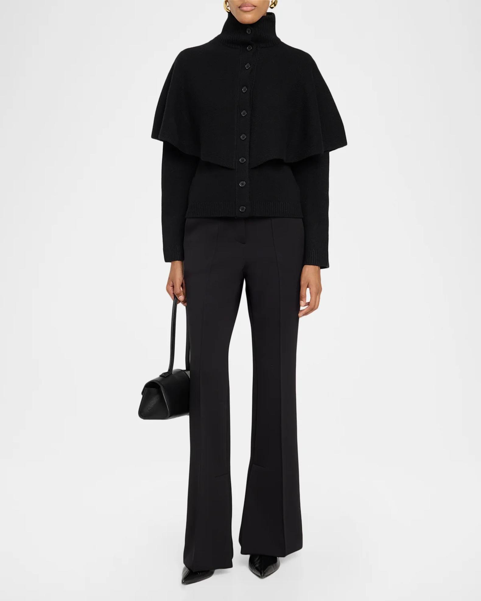 Vince Wool-Blend Turtleneck Cape | Neiman Marcus