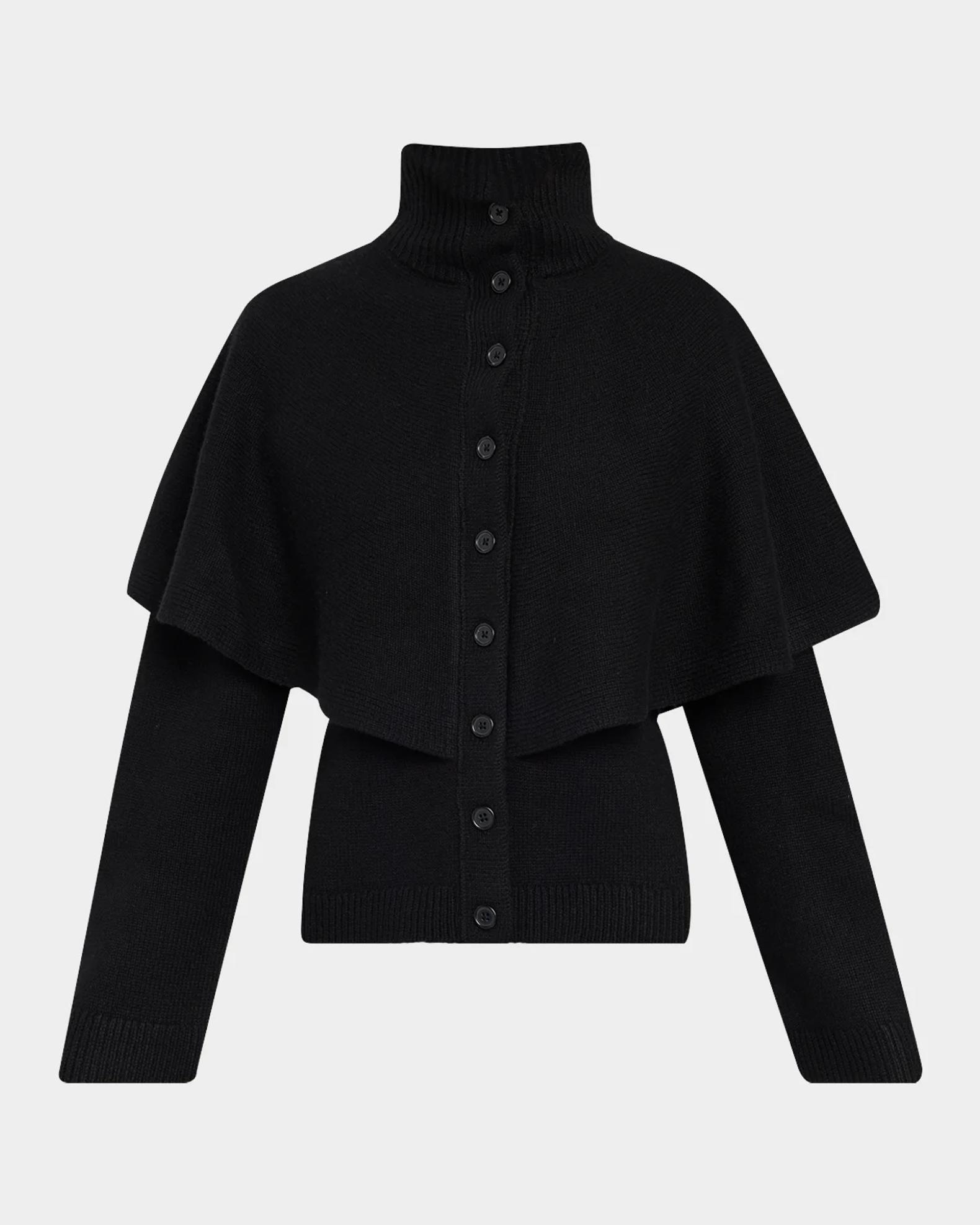 Vince Wool-Blend Turtleneck Cape | Neiman Marcus