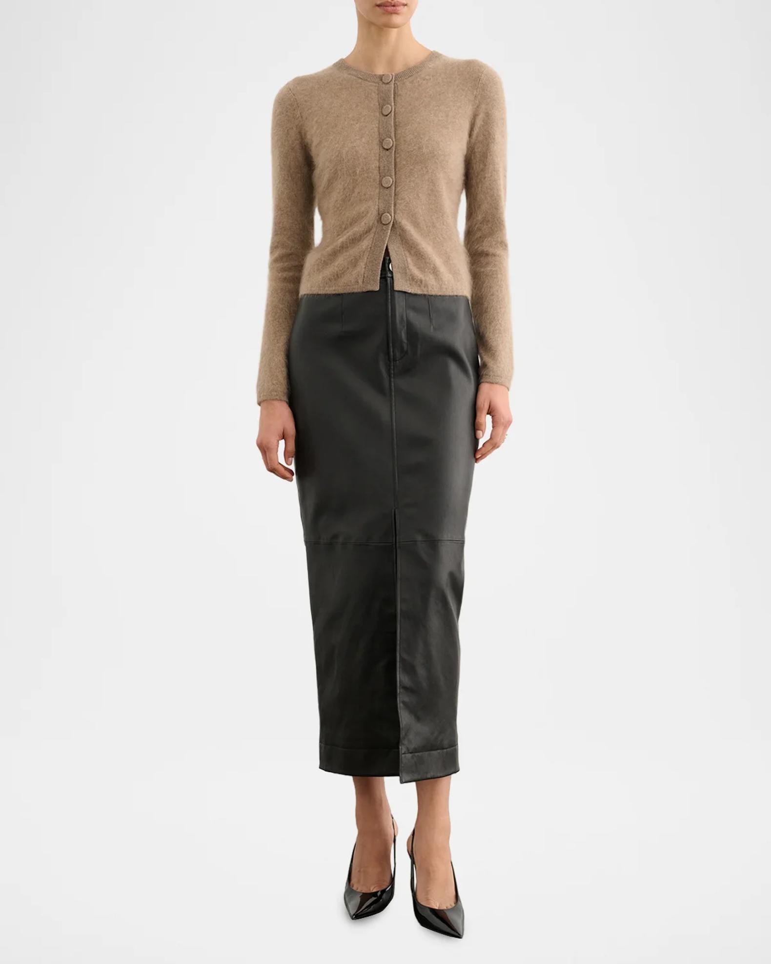 45R☆超ガーゼニットソー ビッグチュニック/チョコレート♪ Toccin Mariah Brushed Cashmere Cardigan | Neiman Marcus