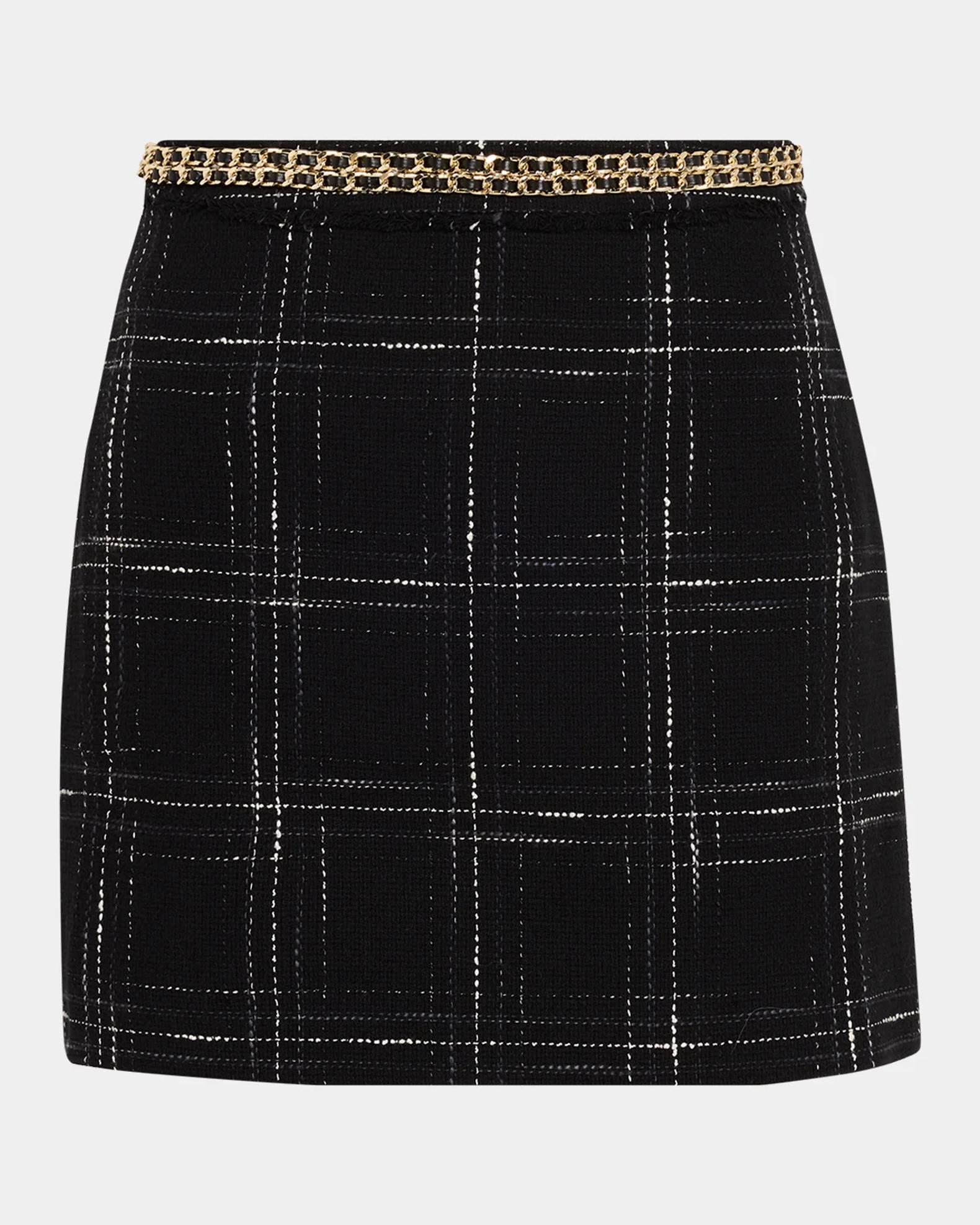 Generation Love Stella Windowpane Tweed Mini Skirt | Neiman Marcus