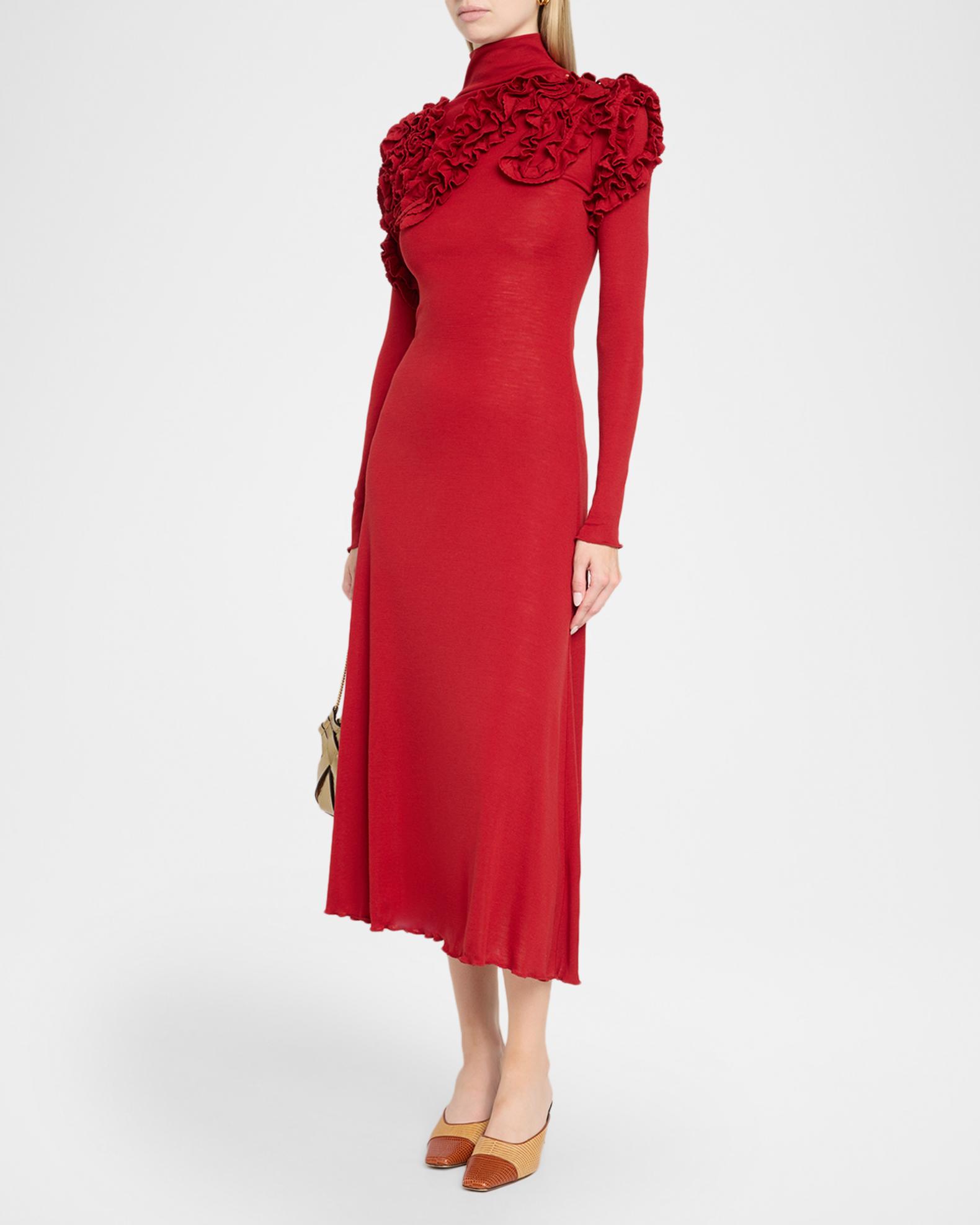 Ulla Johnson Solene Long-Sleeve Jersey Dress