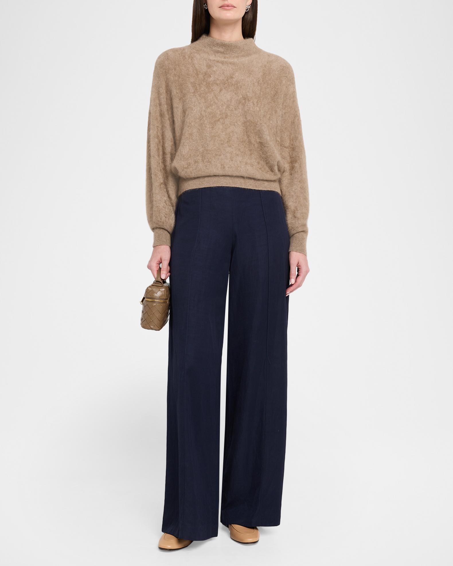 Autumn Cashmere Brushed Cashmere Funnel-Neck Sweater | Neiman Marcus