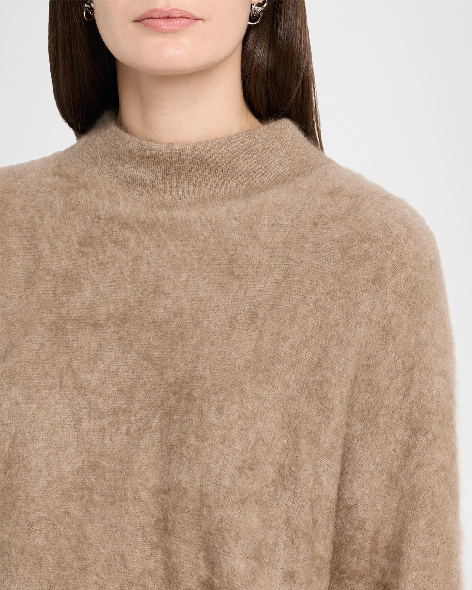 Autumn Cashmere Brushed Cashmere Funnel-Neck Sweater | Neiman Marcus