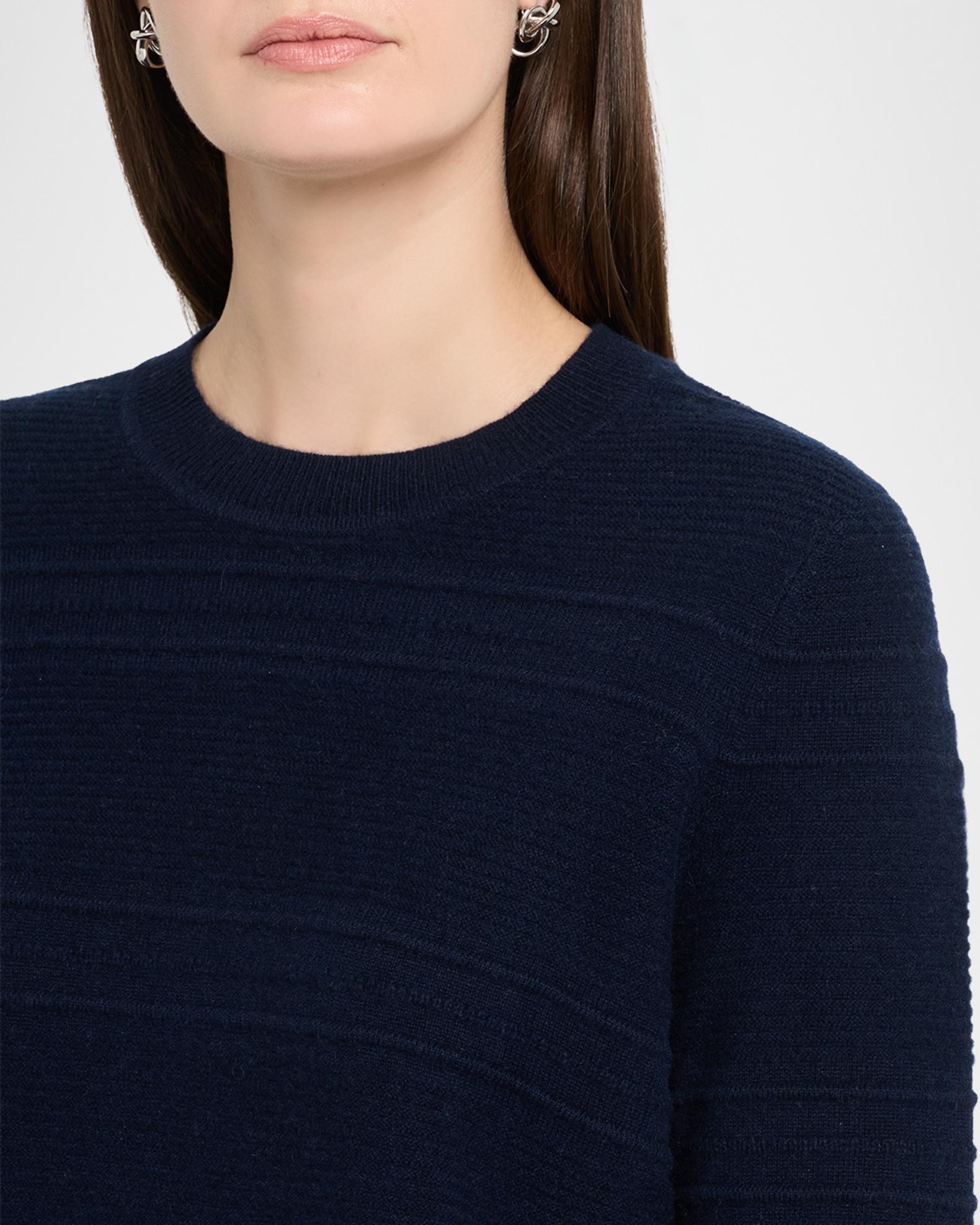 Autumn Cashmere Cashmere Ottoman Knit Crewneck Sweater | Neiman Marcus