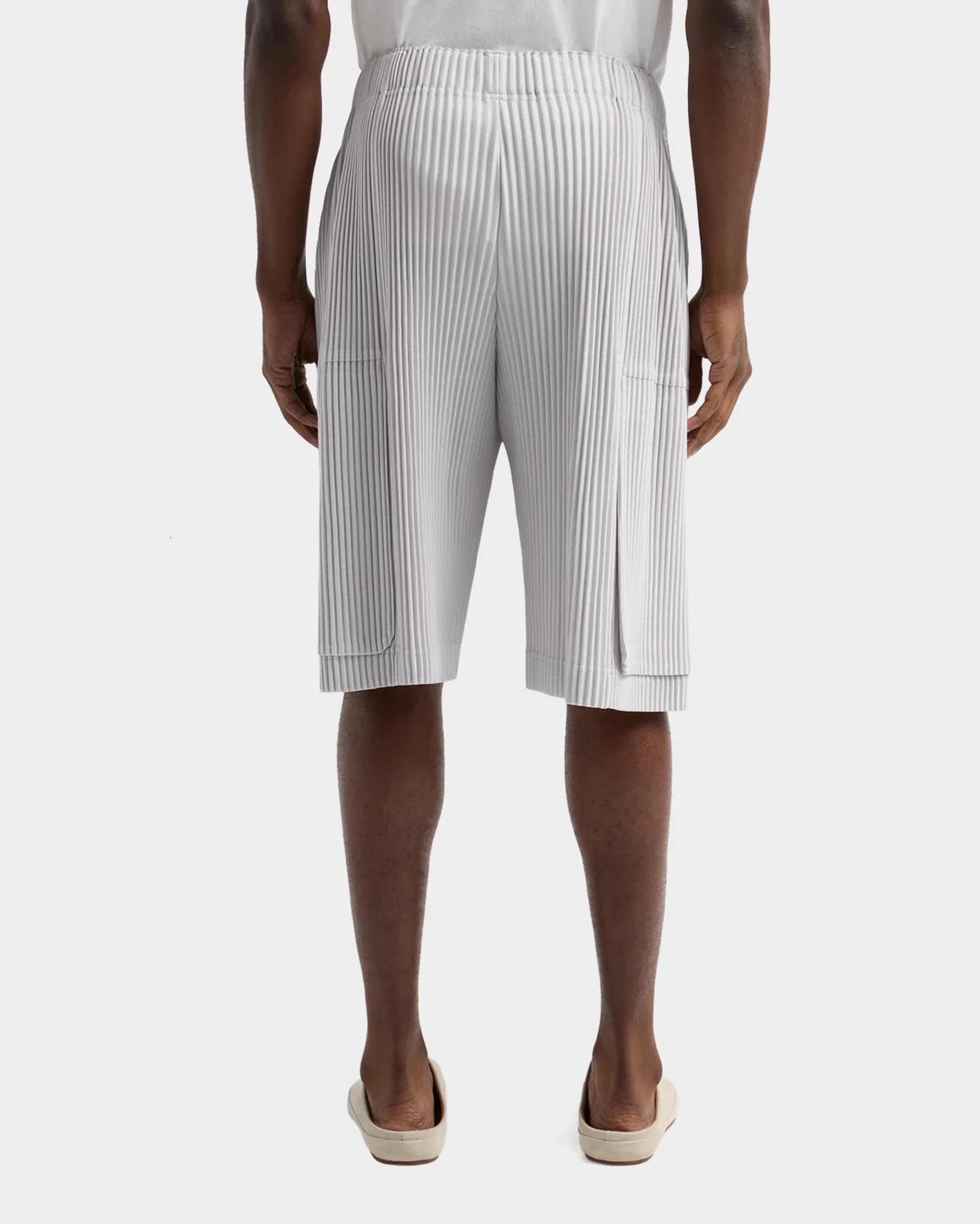 Homme Plissé Issey Miyake Men's Pleated Cargo Shorts | Neiman Marcus