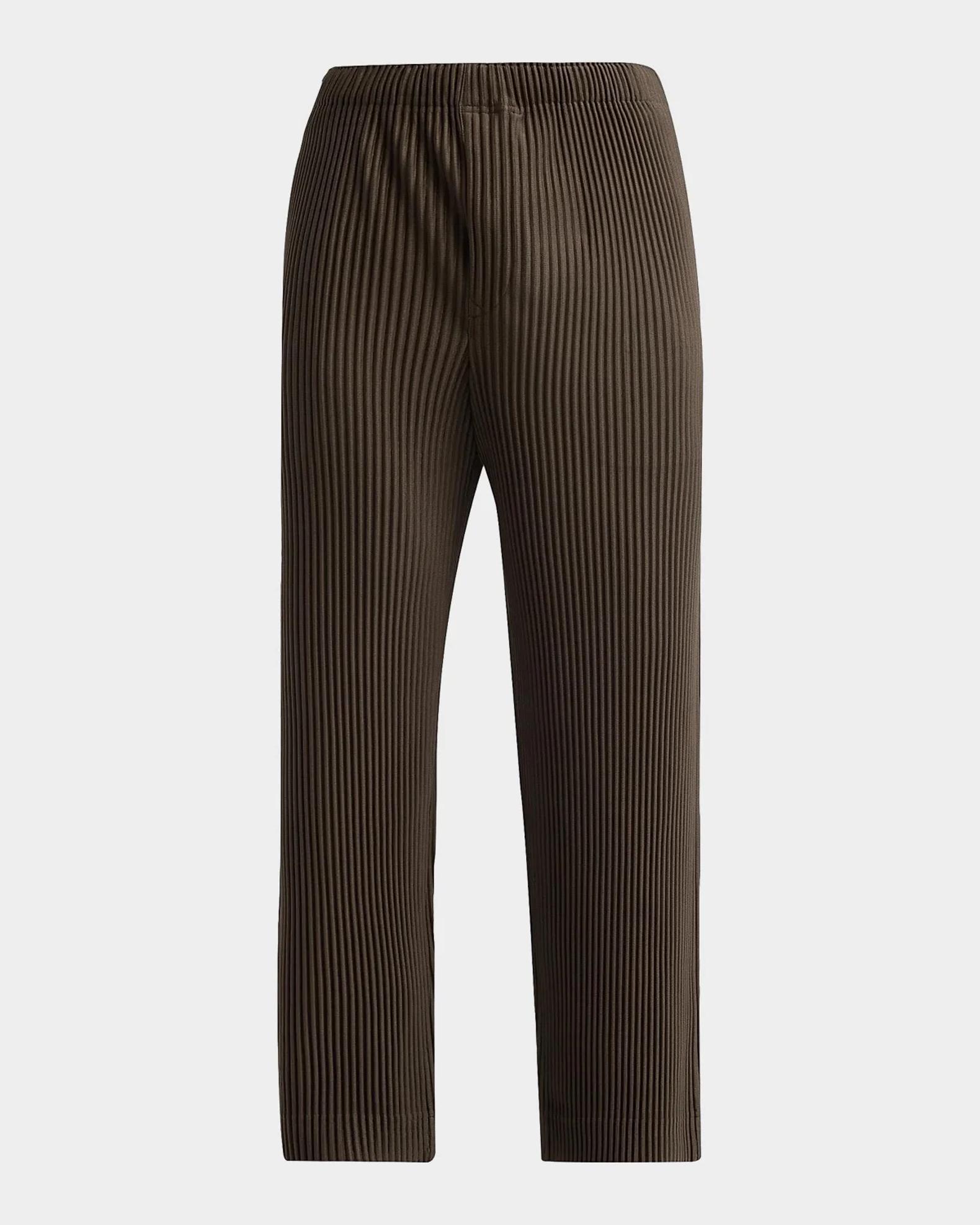 HOMME PLISSE ISSEY MIYAKE オムプリッセ SERRATE Homme Plissé Issey Miyake Men's Pleated Straight Leg Pull-On Pants