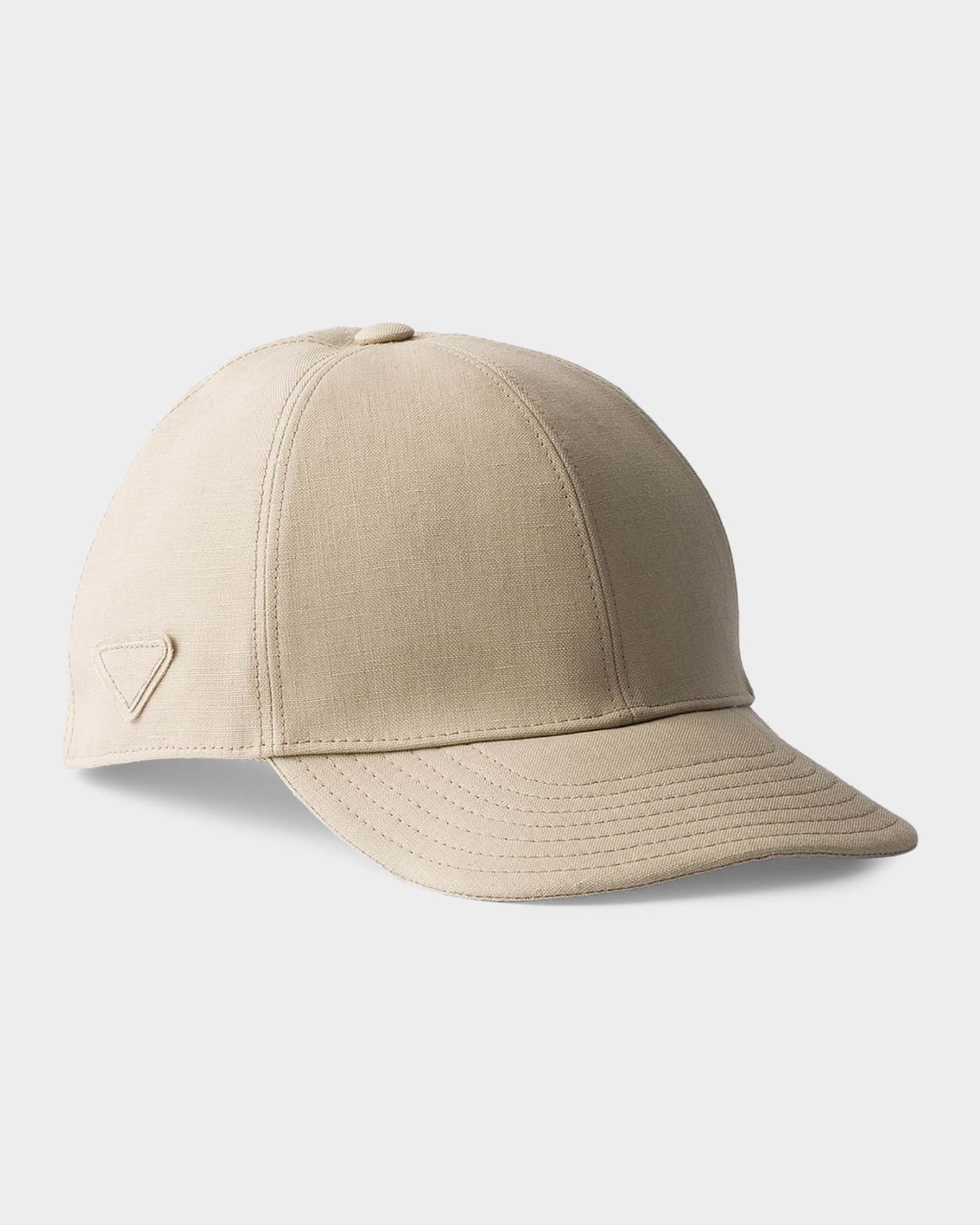 Prada Linen Baseball Cap | Neiman Marcus