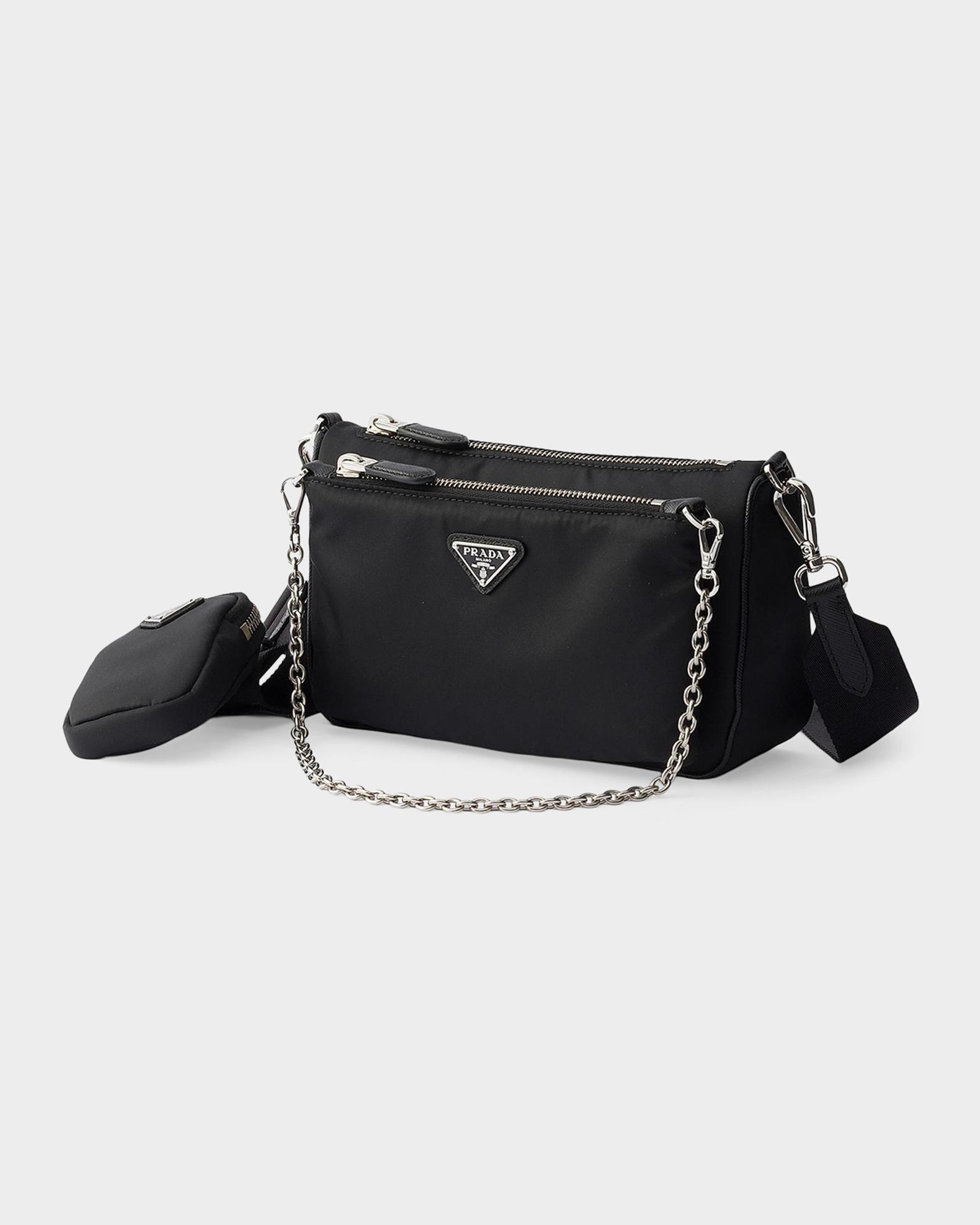 Prada Re-Nylon & Saffiano Leather Mini Shoulder Bag | Neiman Marcus