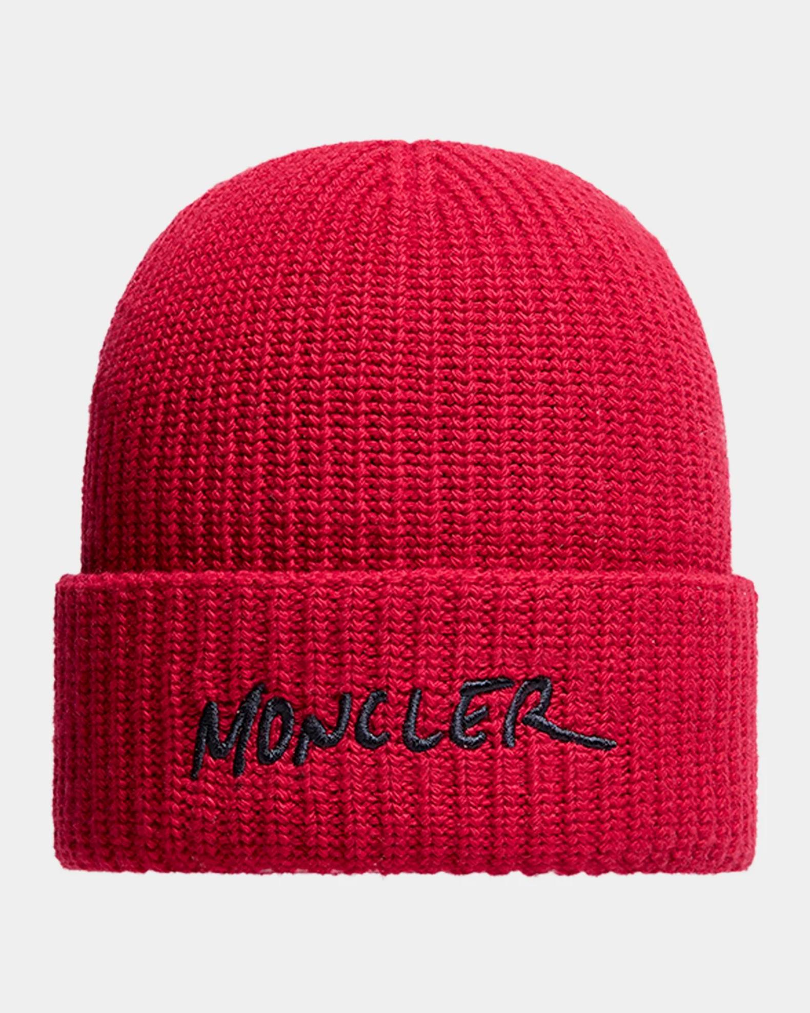 Moncler Kid's Embroidered Logo Wool & Cashmere Beanie, Size 4-14