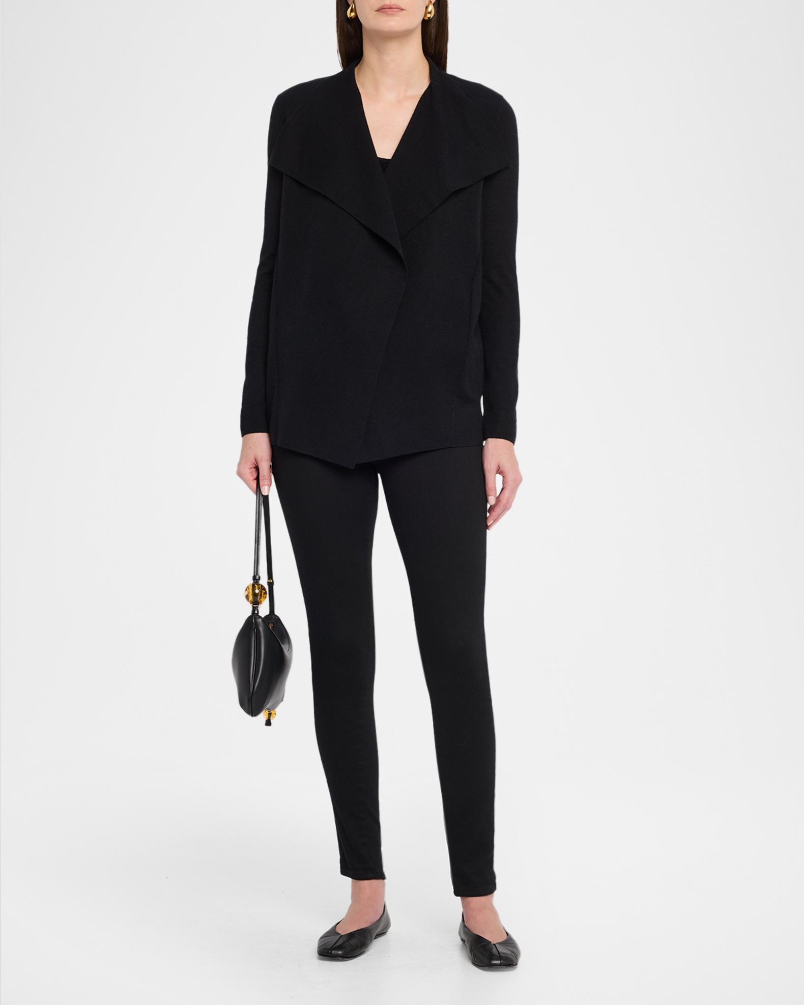 Neiman Marcus Cashmere Draped-Front Cardigan | Neiman Marcus
