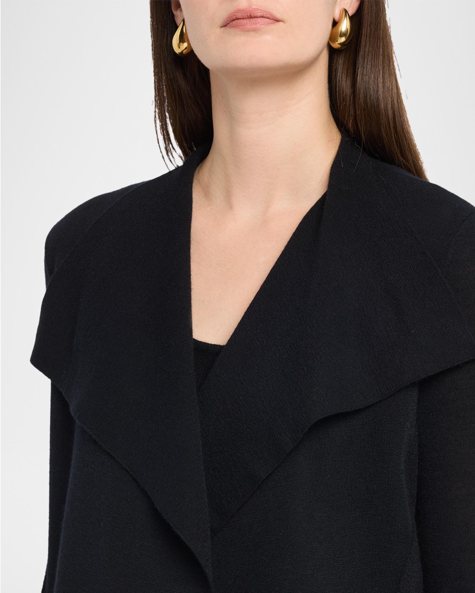 Neiman Marcus Cashmere Draped-Front Cardigan | Neiman Marcus