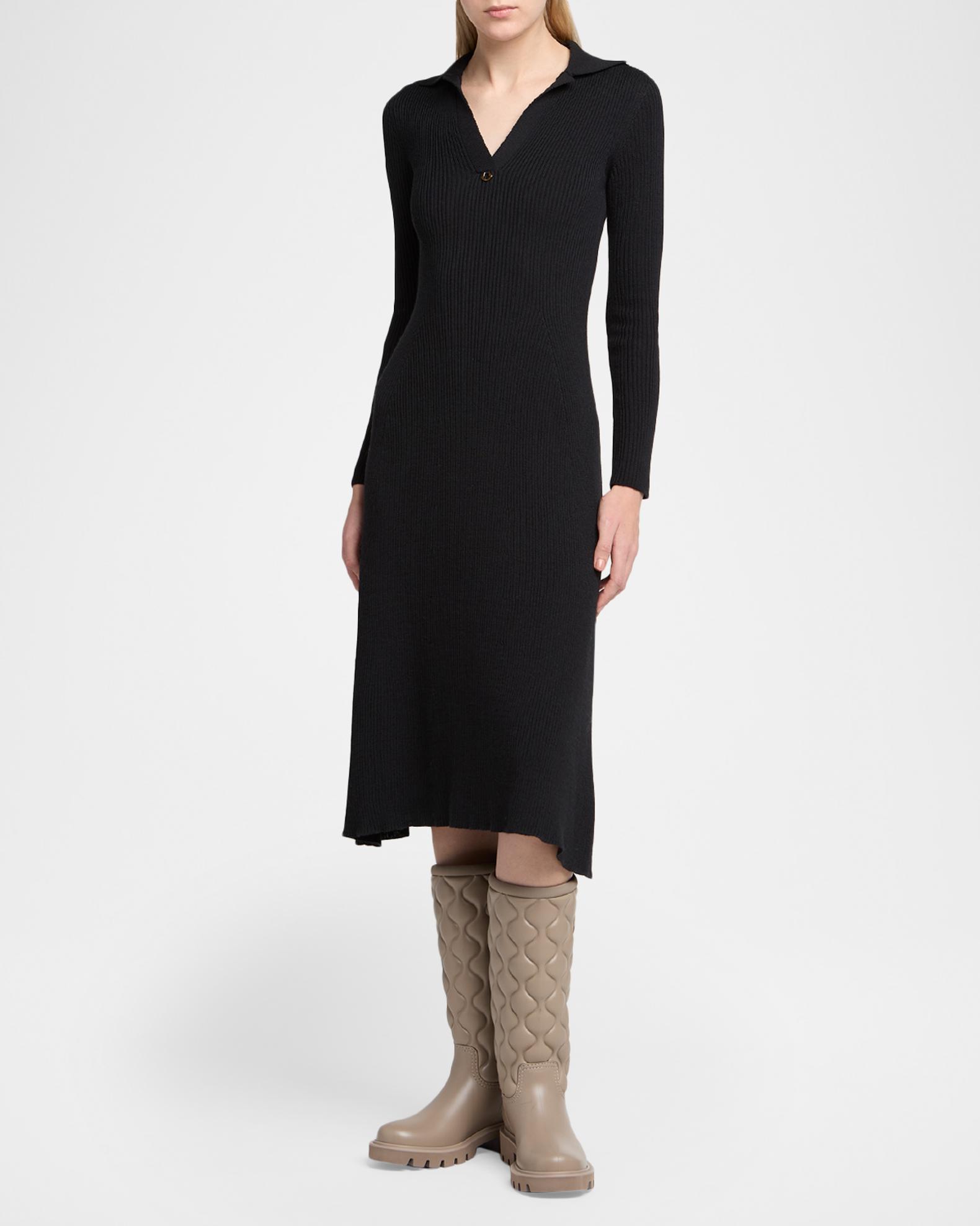 moncler knit dress Virgin Wool Collared Sweater Alpaca blend