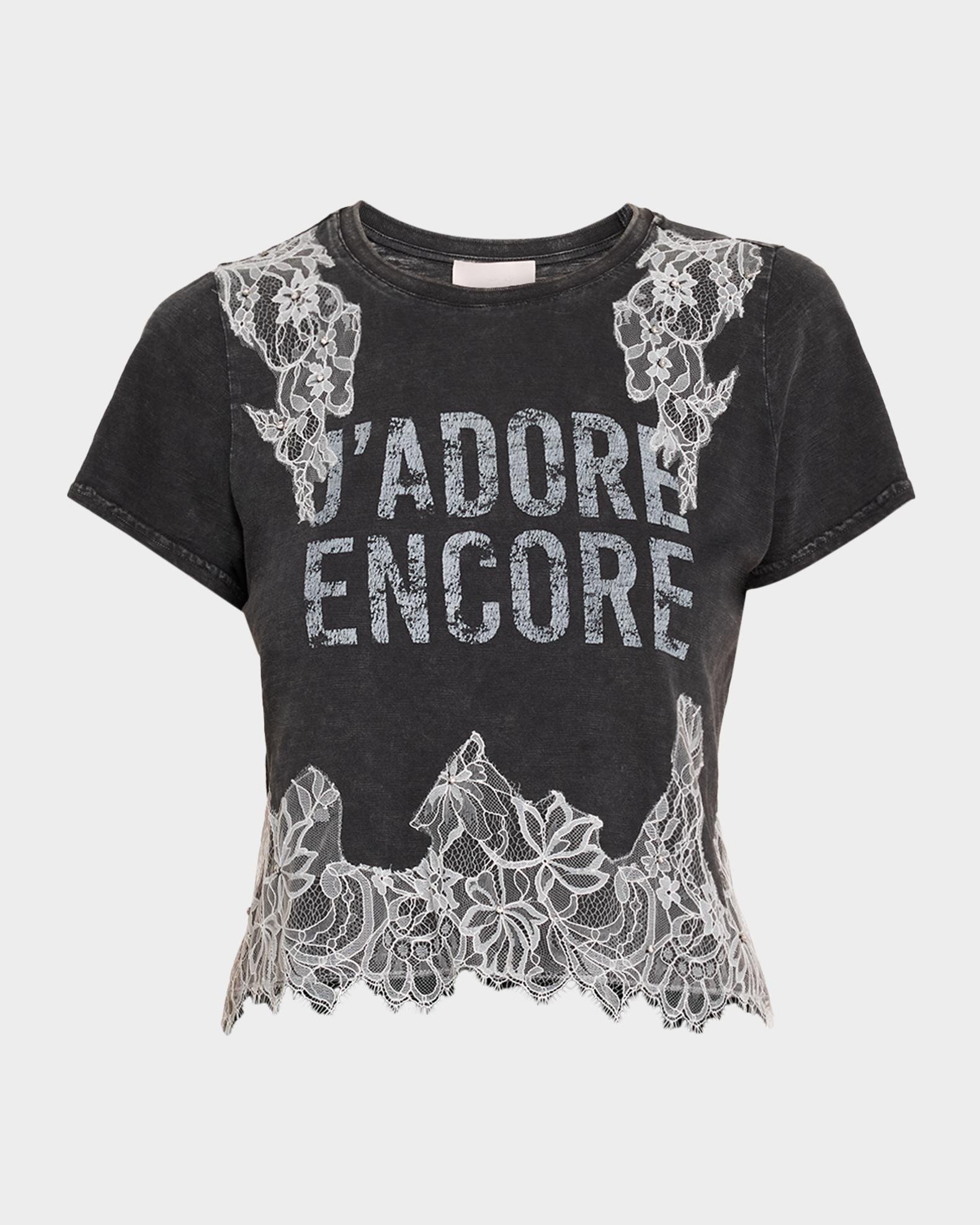 Cinq à Sept J'Adore Encore Cropped T-Shirt | Neiman Marcus