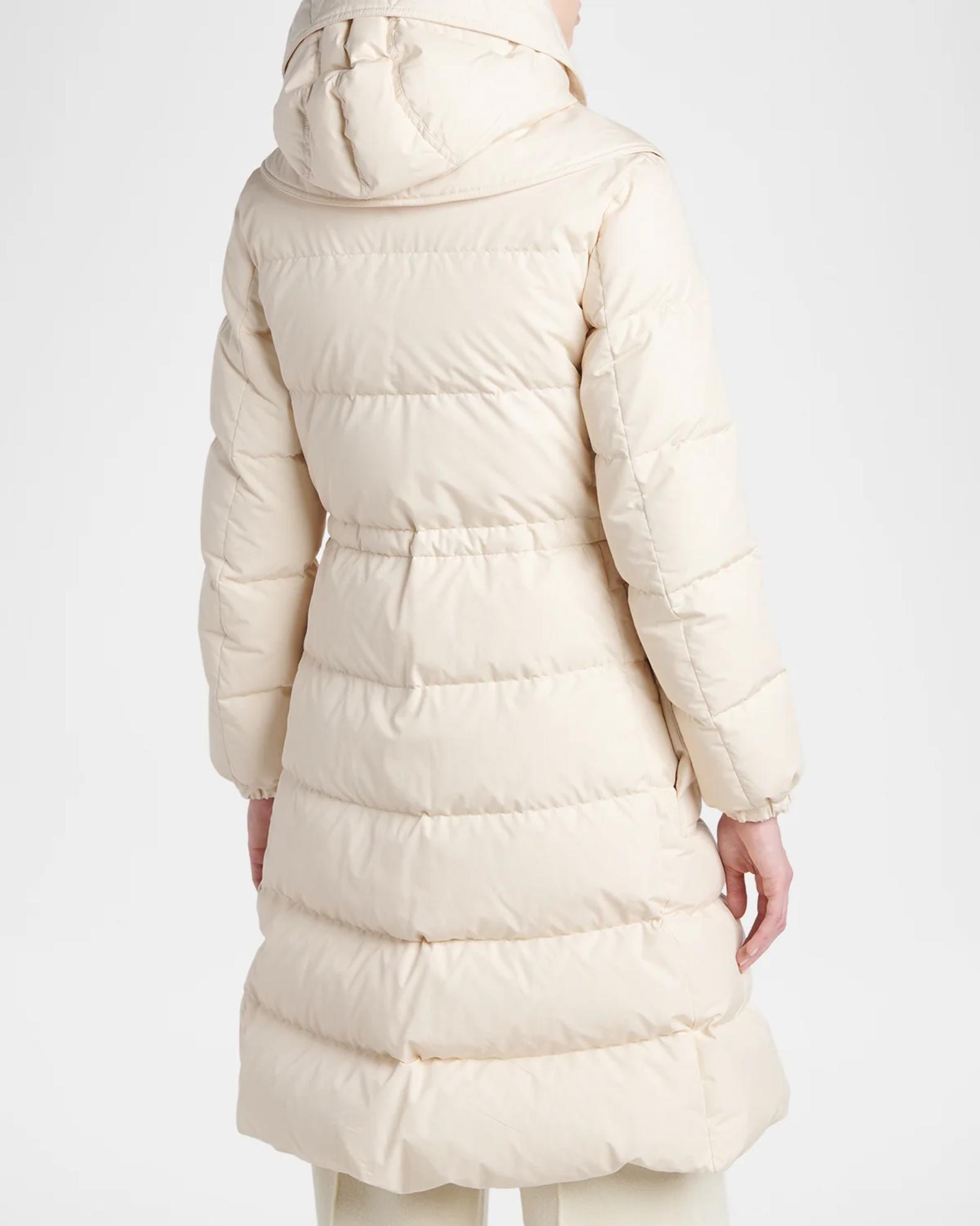 Moncler Pic Hooded Long Down Jacket | Neiman Marcus