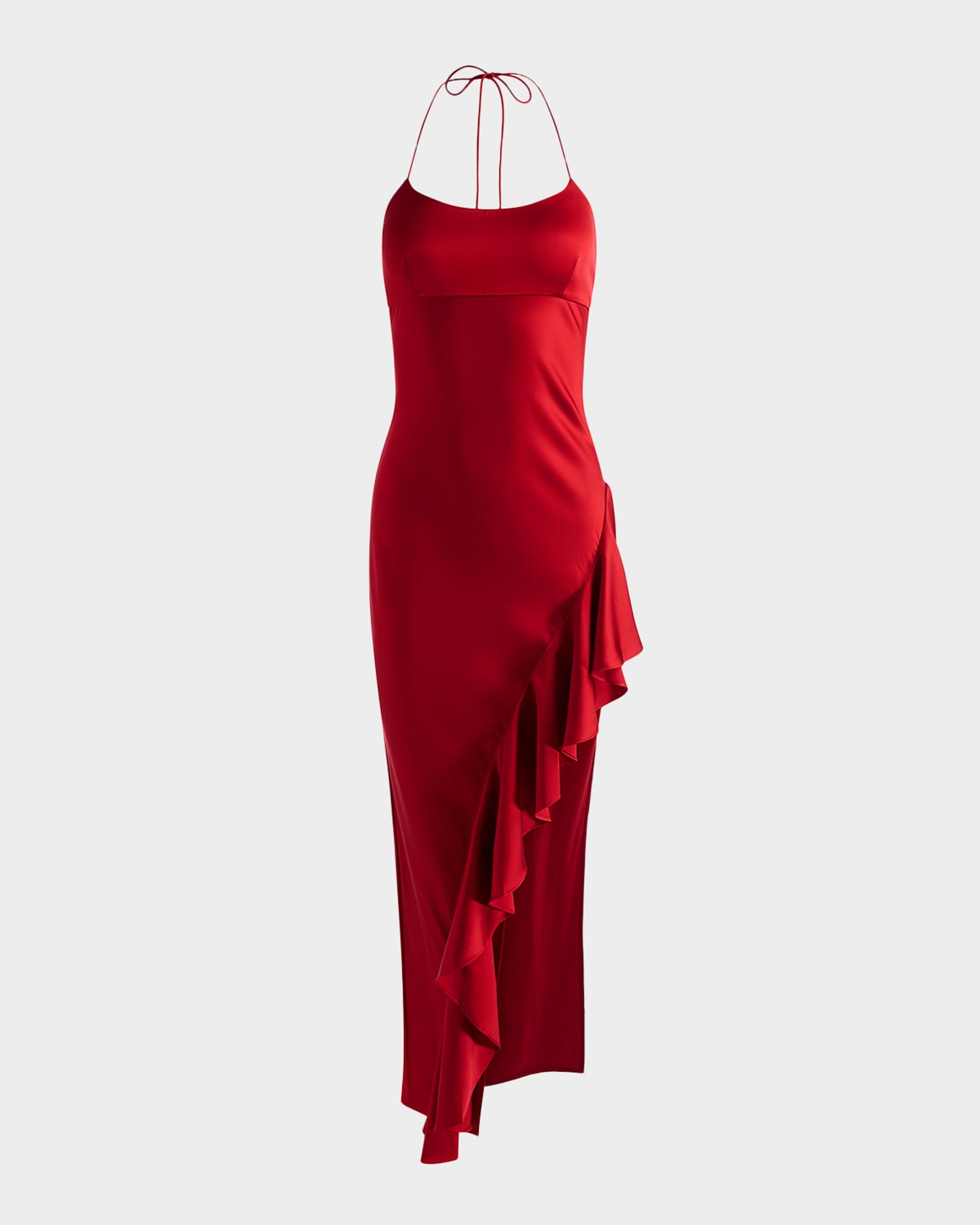 beach brunch dress House Mixed Media Maxi dresses for dinner Size:30W | 31-33L Stretch Spring/Summer Women Clothing Aobny Blue Sexy Dresses
